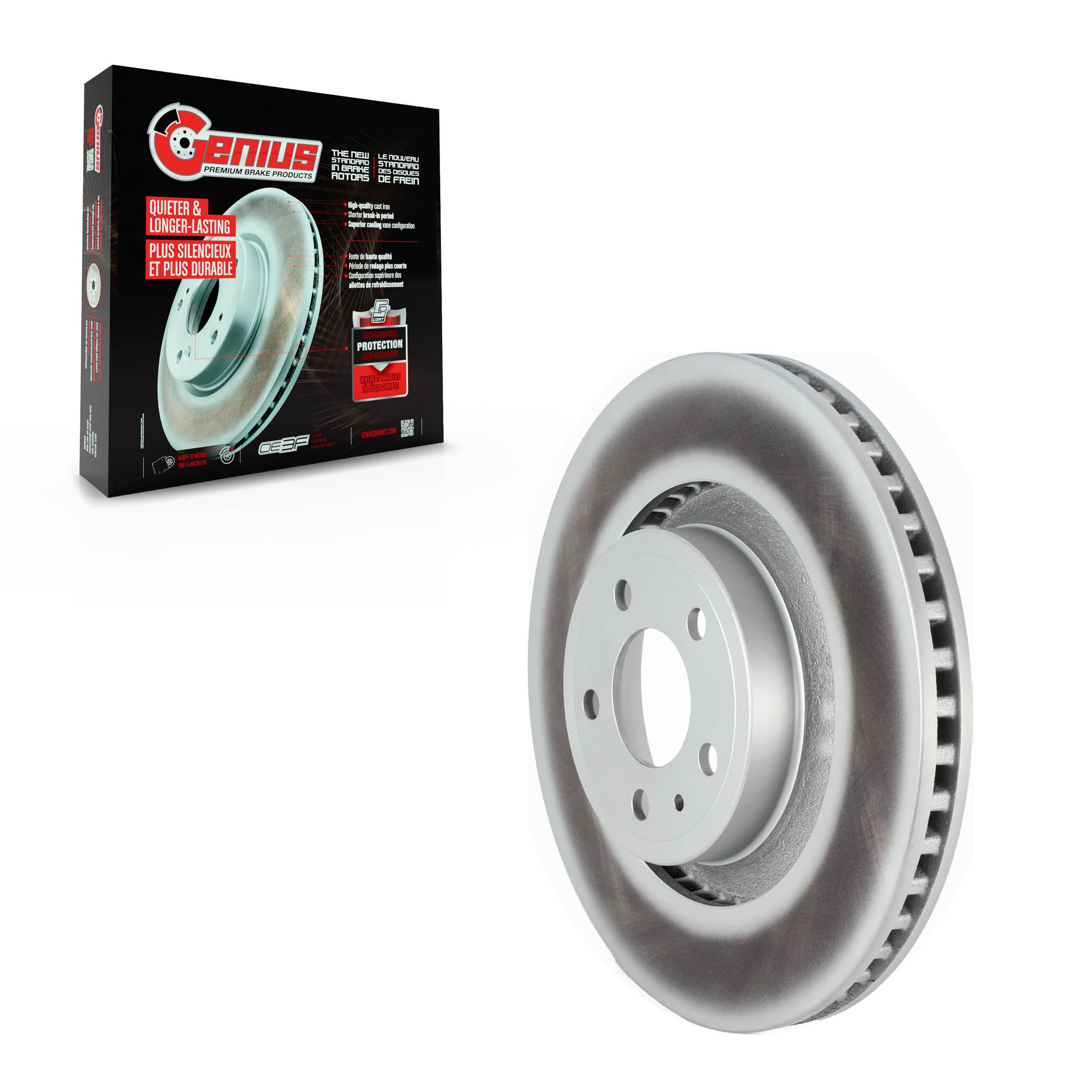 Genius - GCR-681952 - Front Disc Brake Rotor