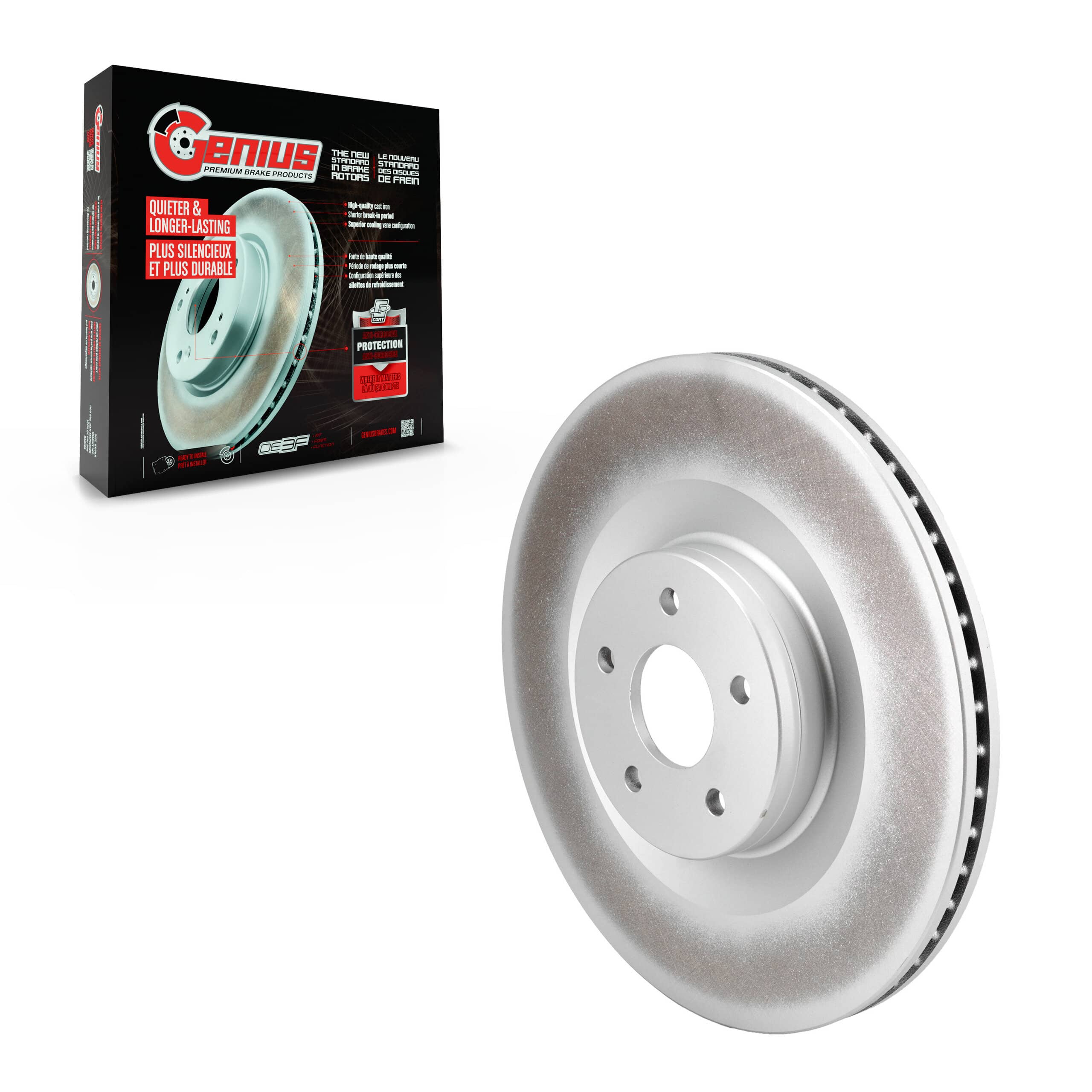 Genius - GCR-682087 - Front Disc Brake Rotor