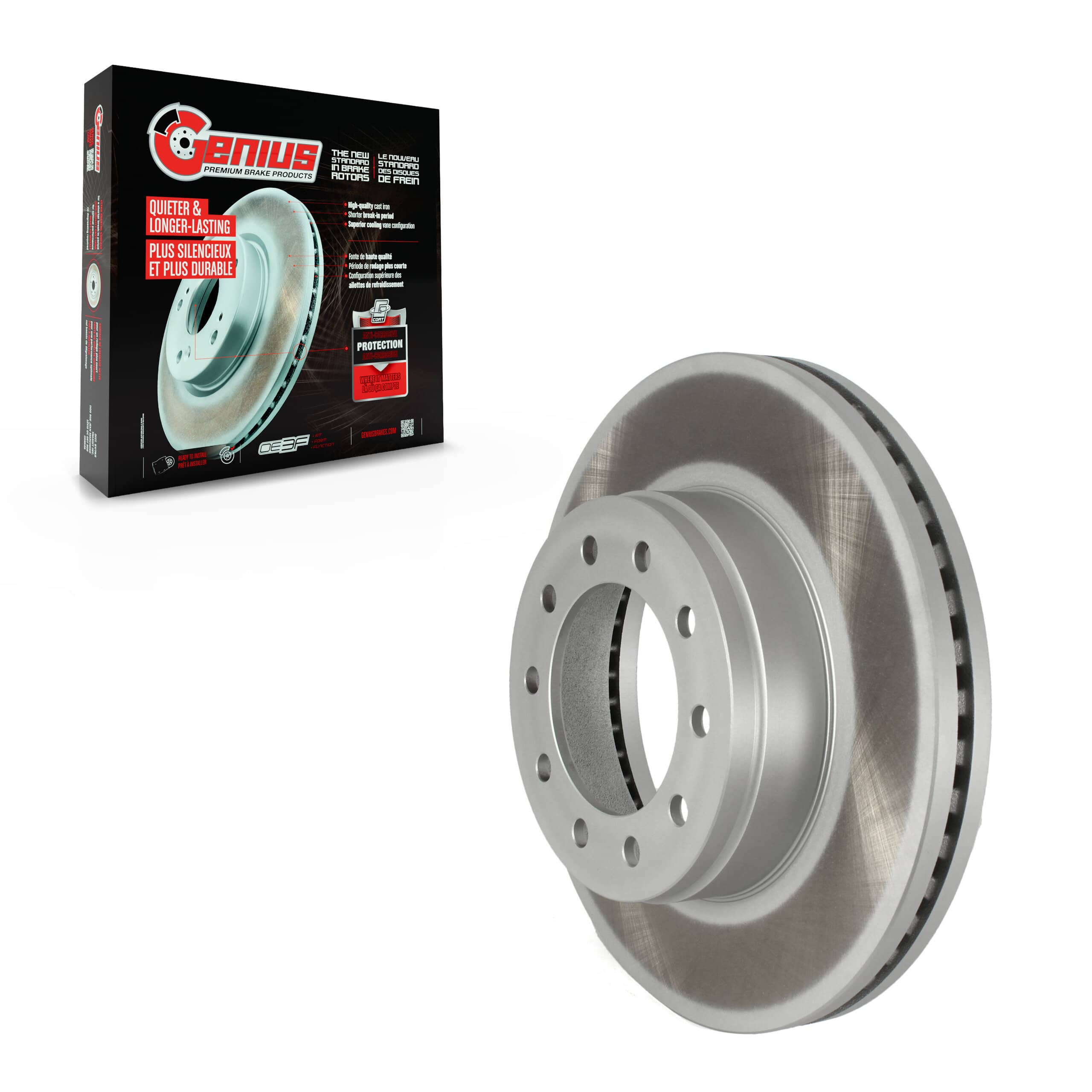 Genius - GCR-682089 - Front Disc Brake Rotor