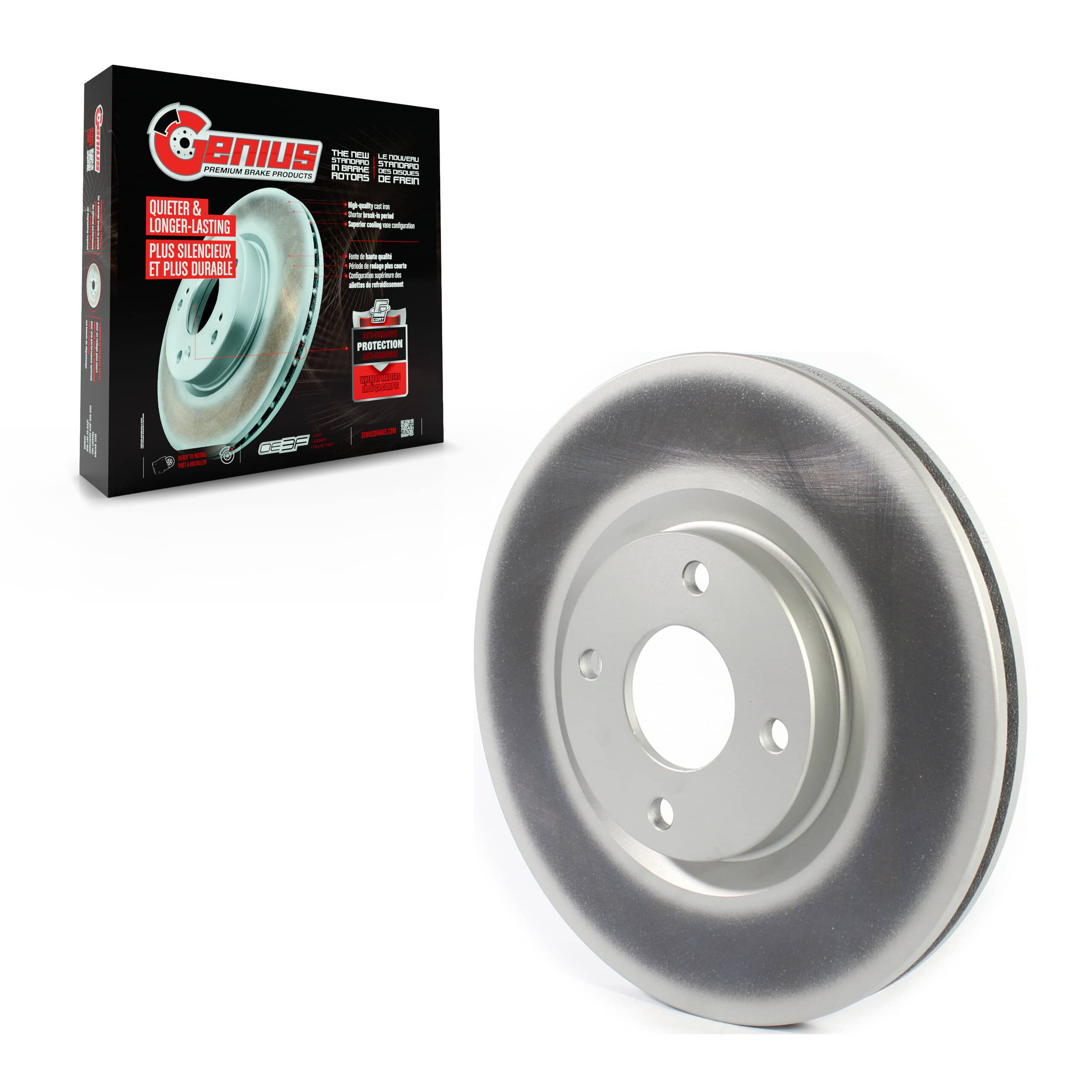 Genius - GCR-682291 - Front Disc Brake Rotor