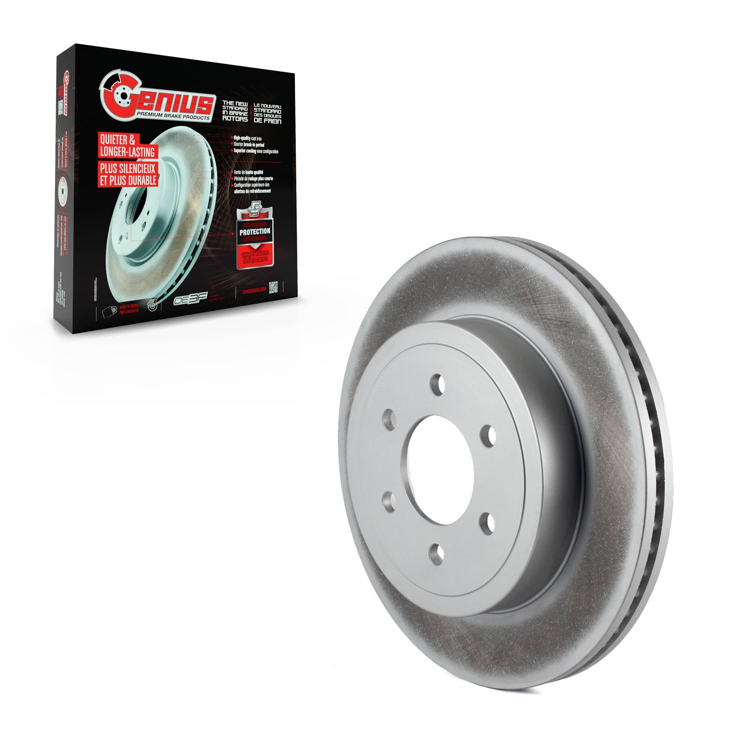 Genius - GCR-780145 - Front Disc Brake Rotor