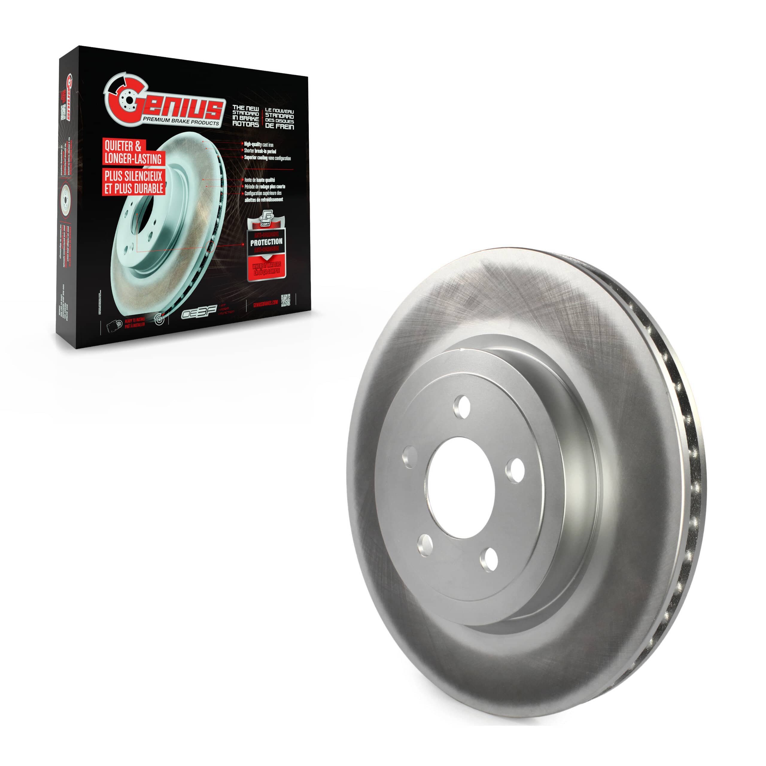 Genius - GCR-780256 - Front Disc Brake Rotor