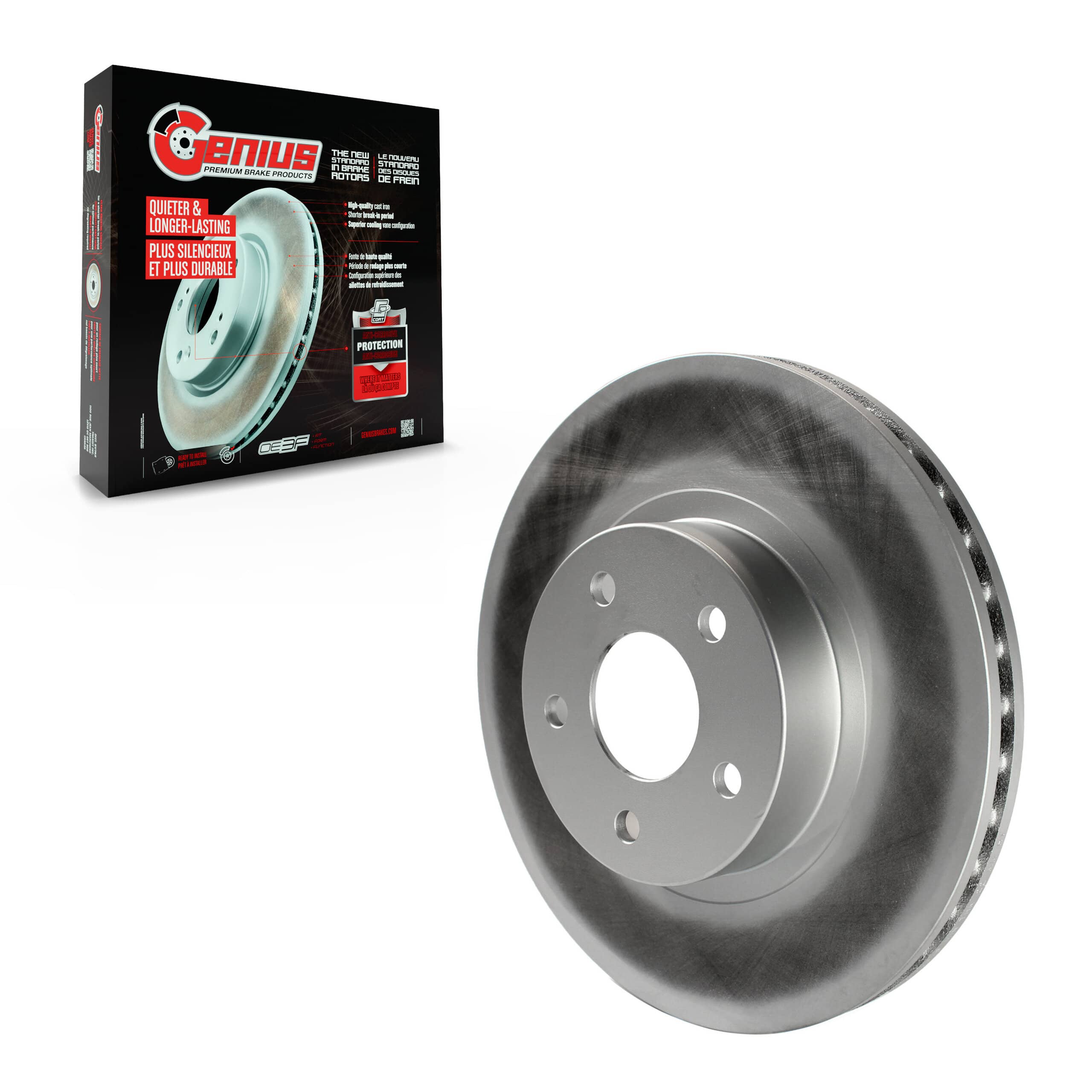 Genius - GCR-96658 - Front Disc Brake Rotor