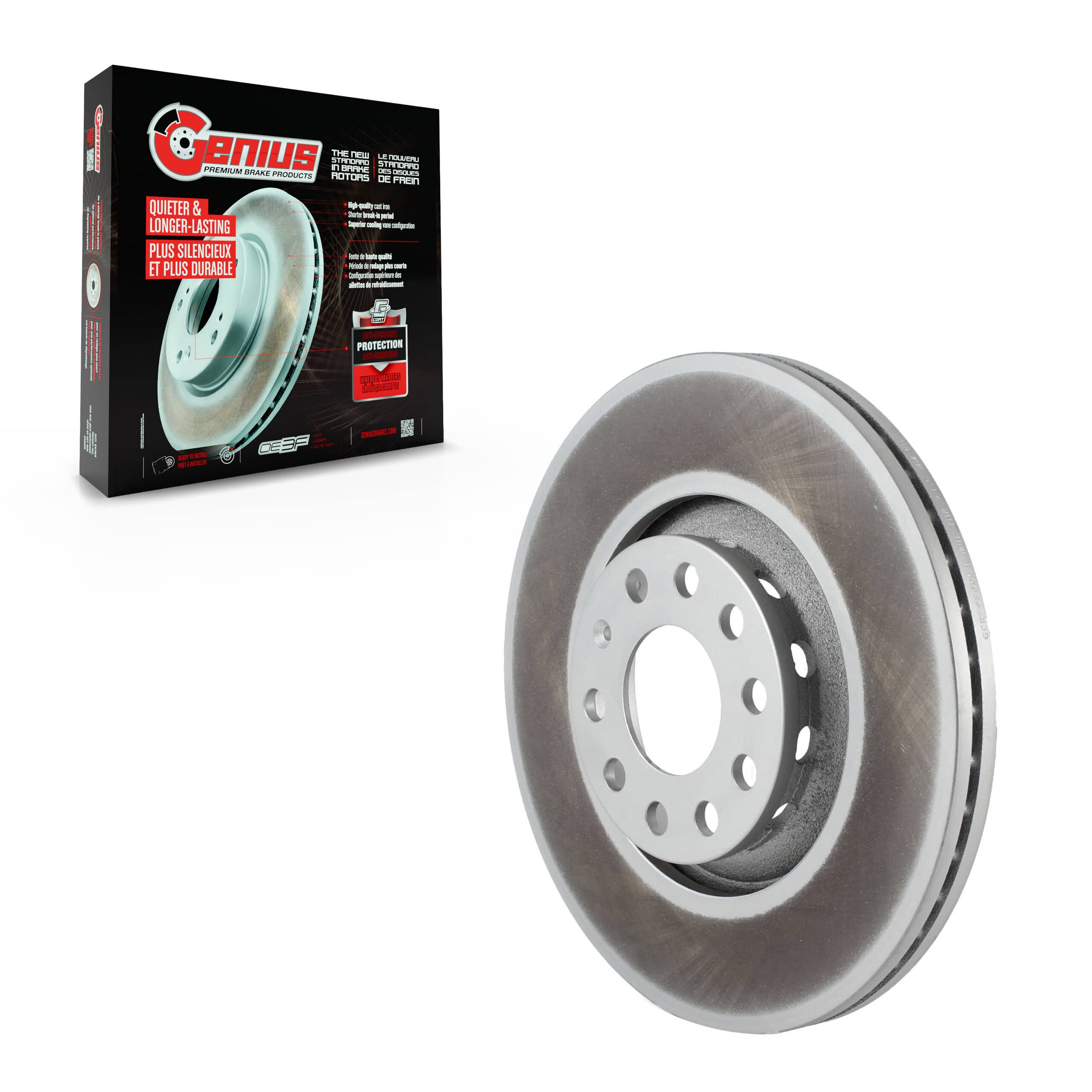 Genius - GCR-980001 - Front Disc Brake Rotor
