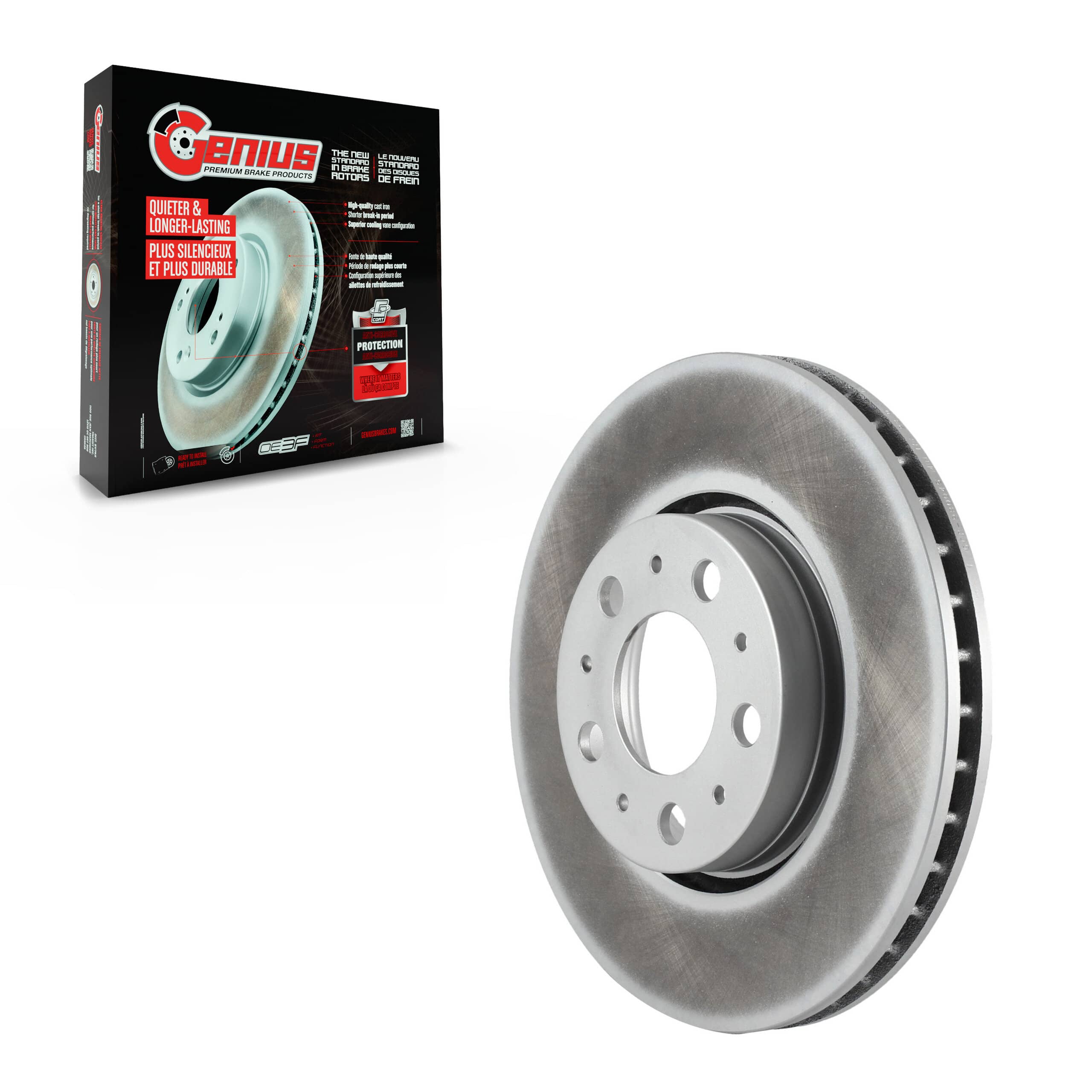 Genius - GCR-980046 - Front Disc Brake Rotor