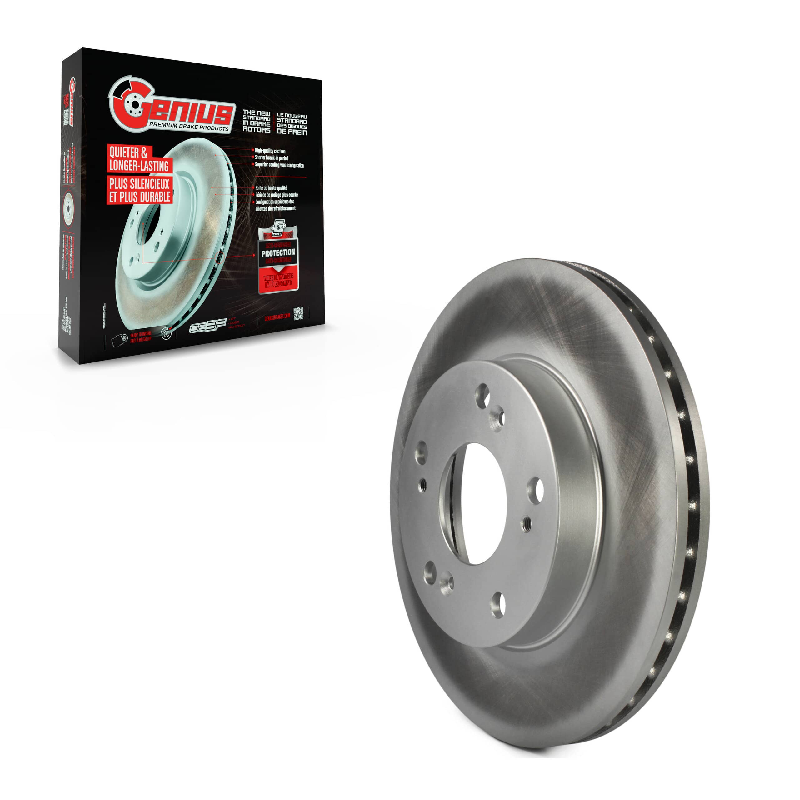 Genius - GCR-980059 - Front Disc Brake Rotor