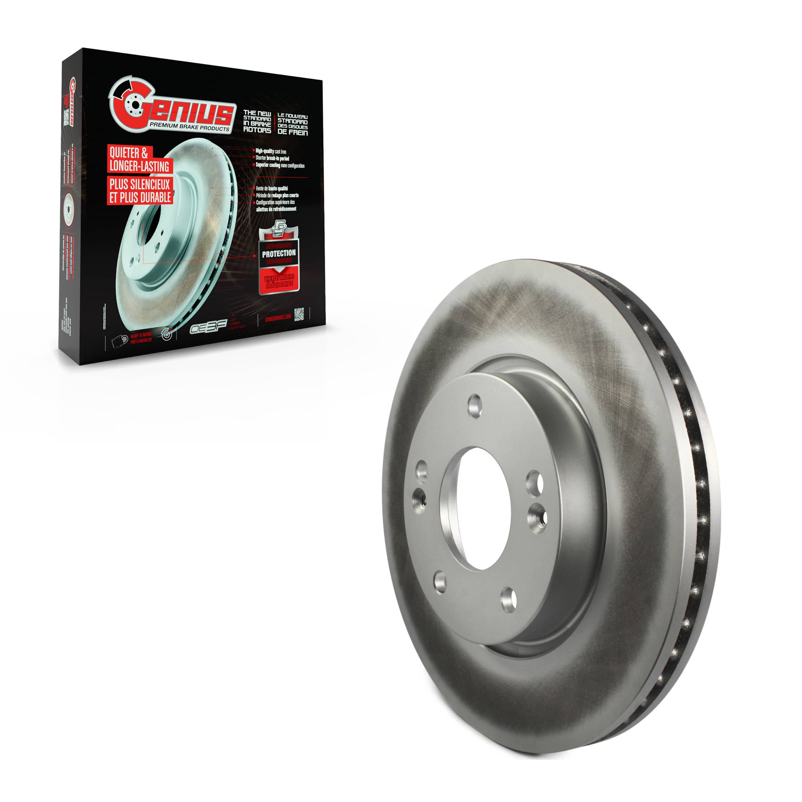 Genius - GCR-980089 - Front Disc Brake Rotor