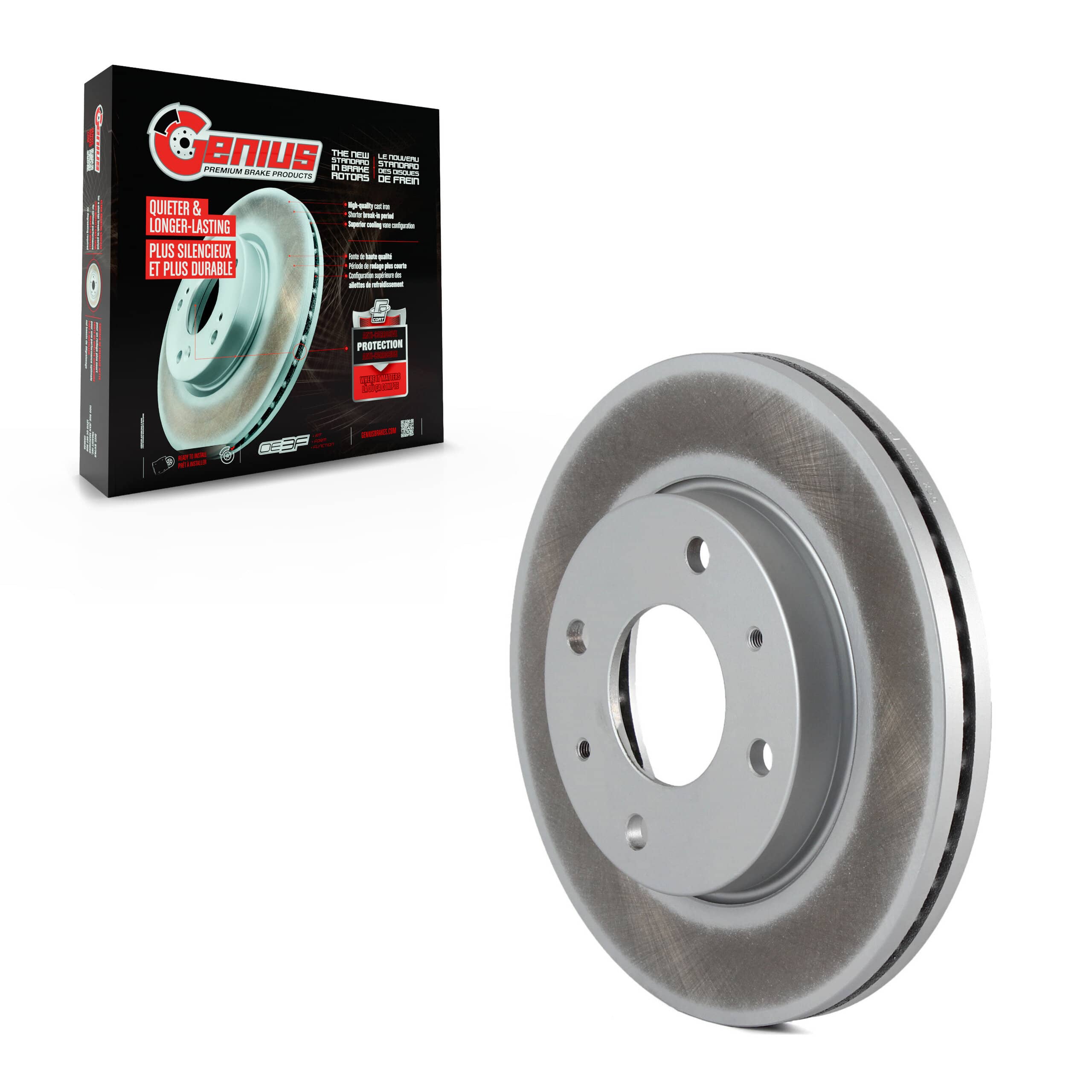 Genius - GCR-980112 - Front Disc Brake Rotor