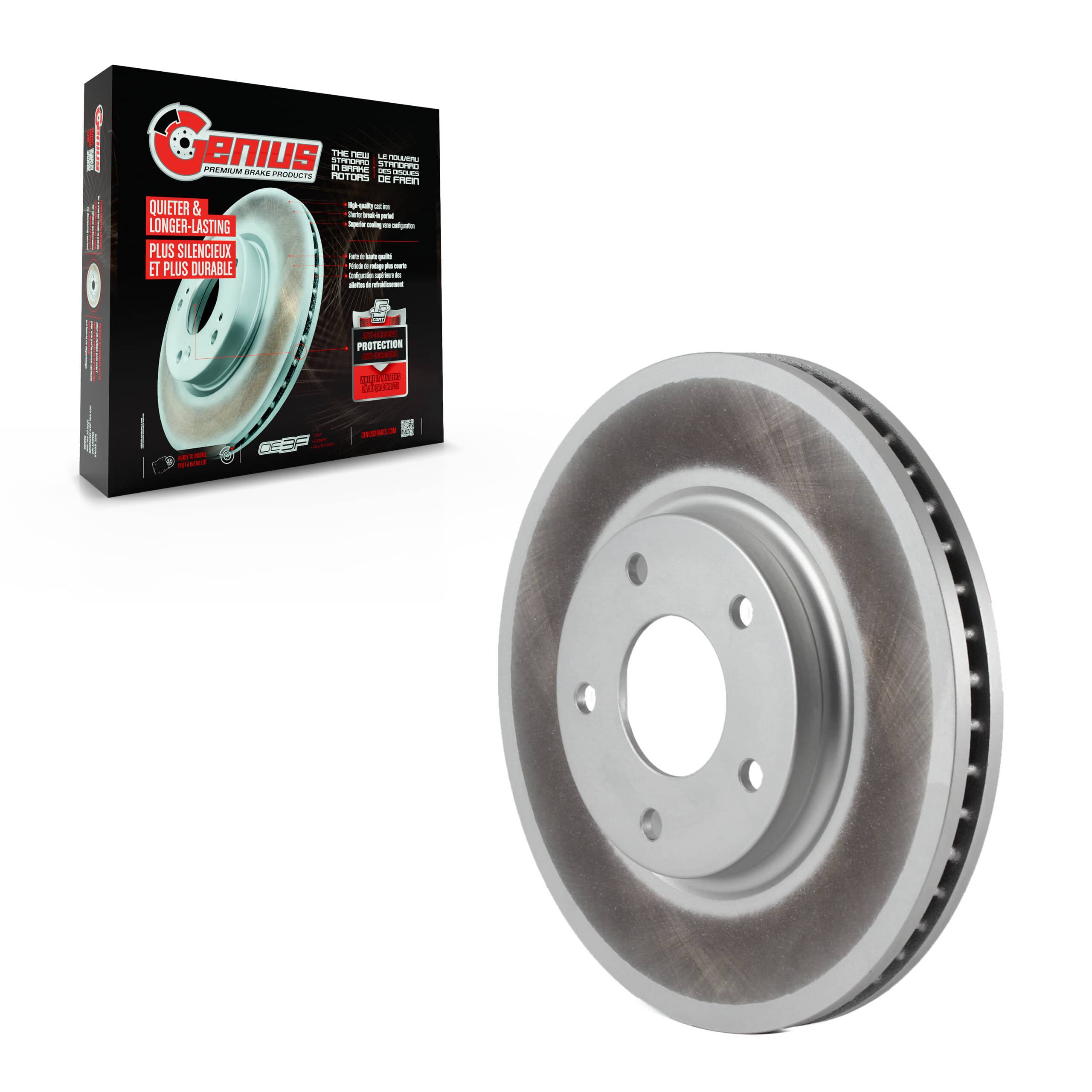 Genius - GCR-980116 - Front Disc Brake Rotor
