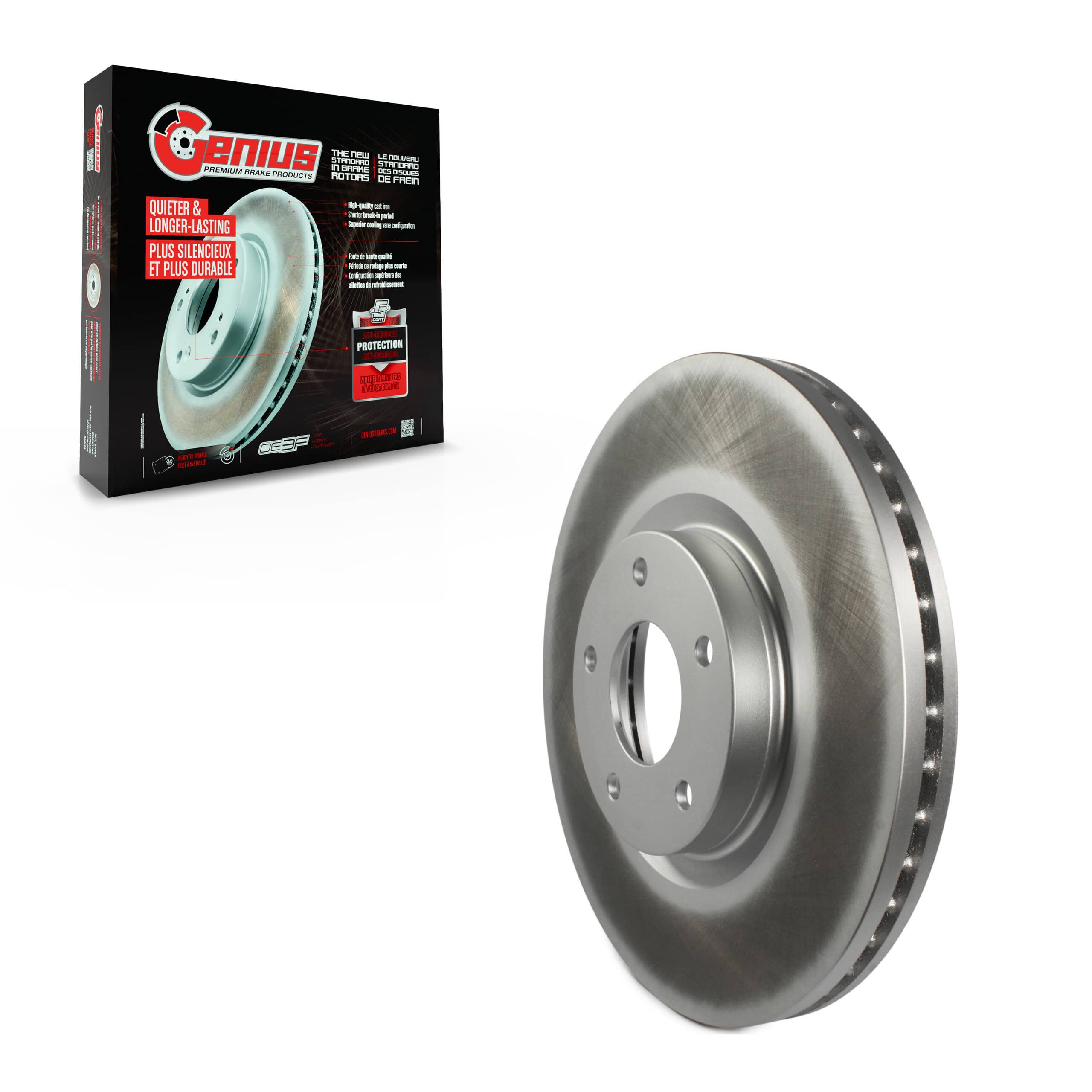 Genius - GCR-980225 - Front Disc Brake Rotor