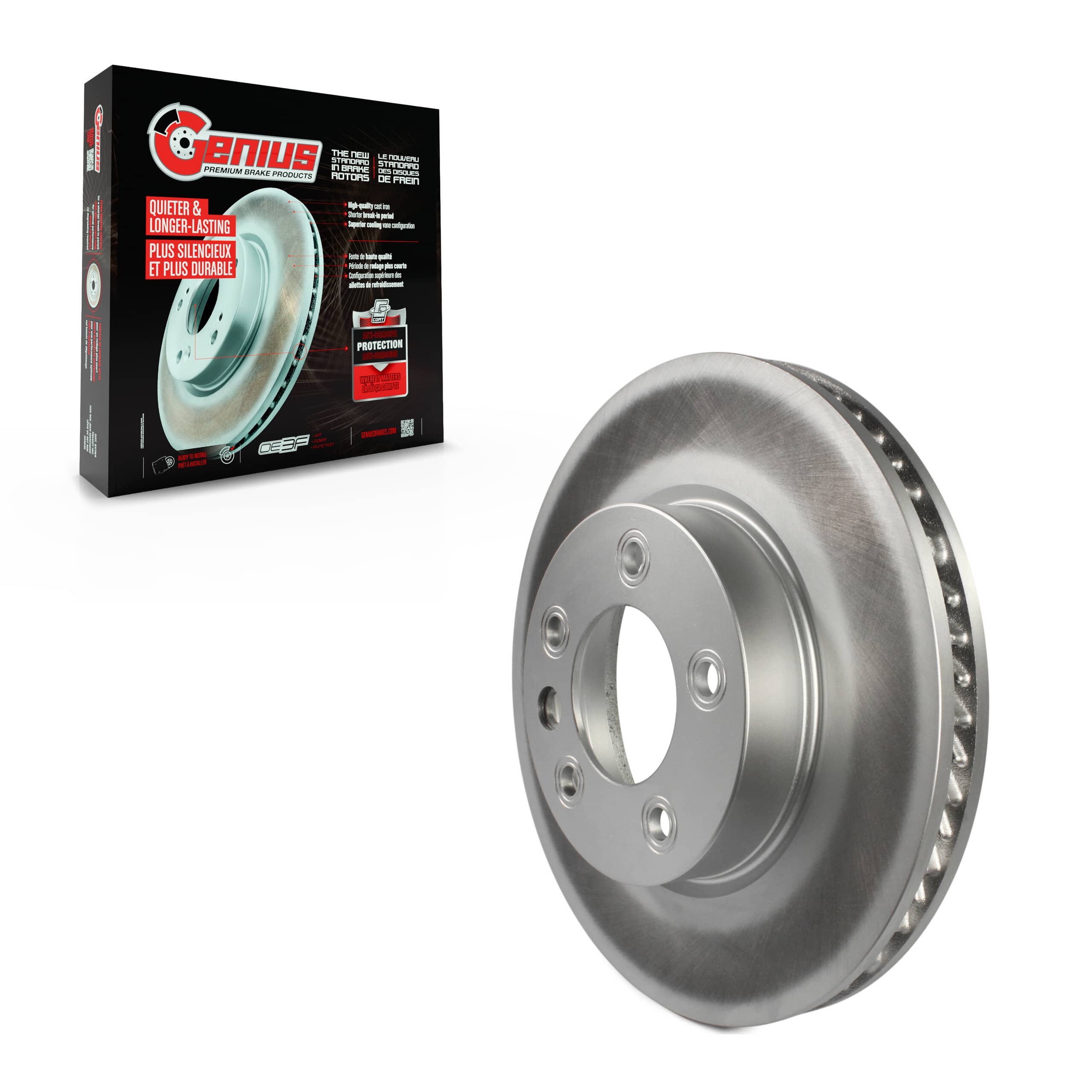 Genius - GCR-980228 - Front Left Disc Brake Rotor