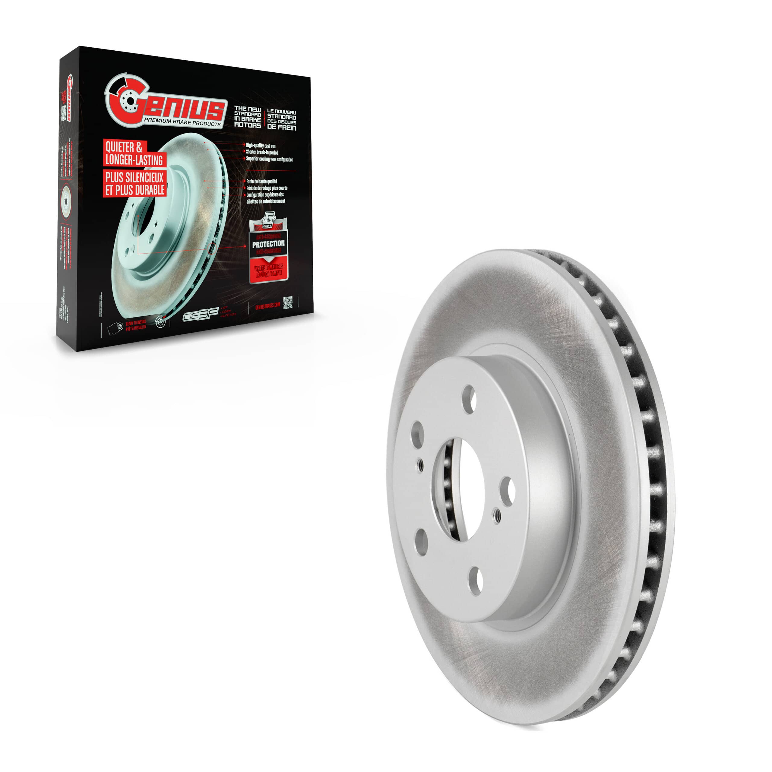 Genius - GCR-980312 - Front Disc Brake Rotor