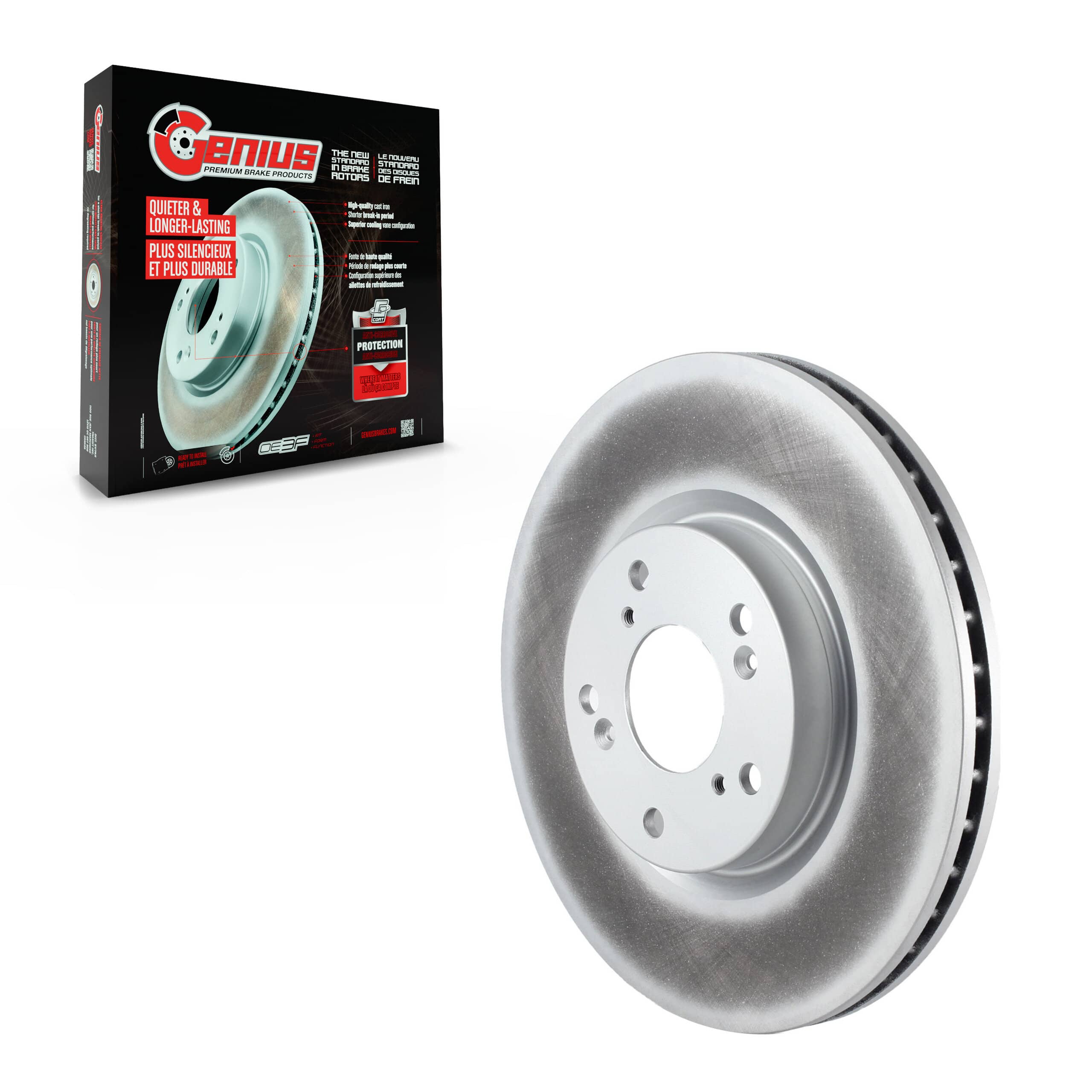 Genius - GCR-980317 - Front Disc Brake Rotor