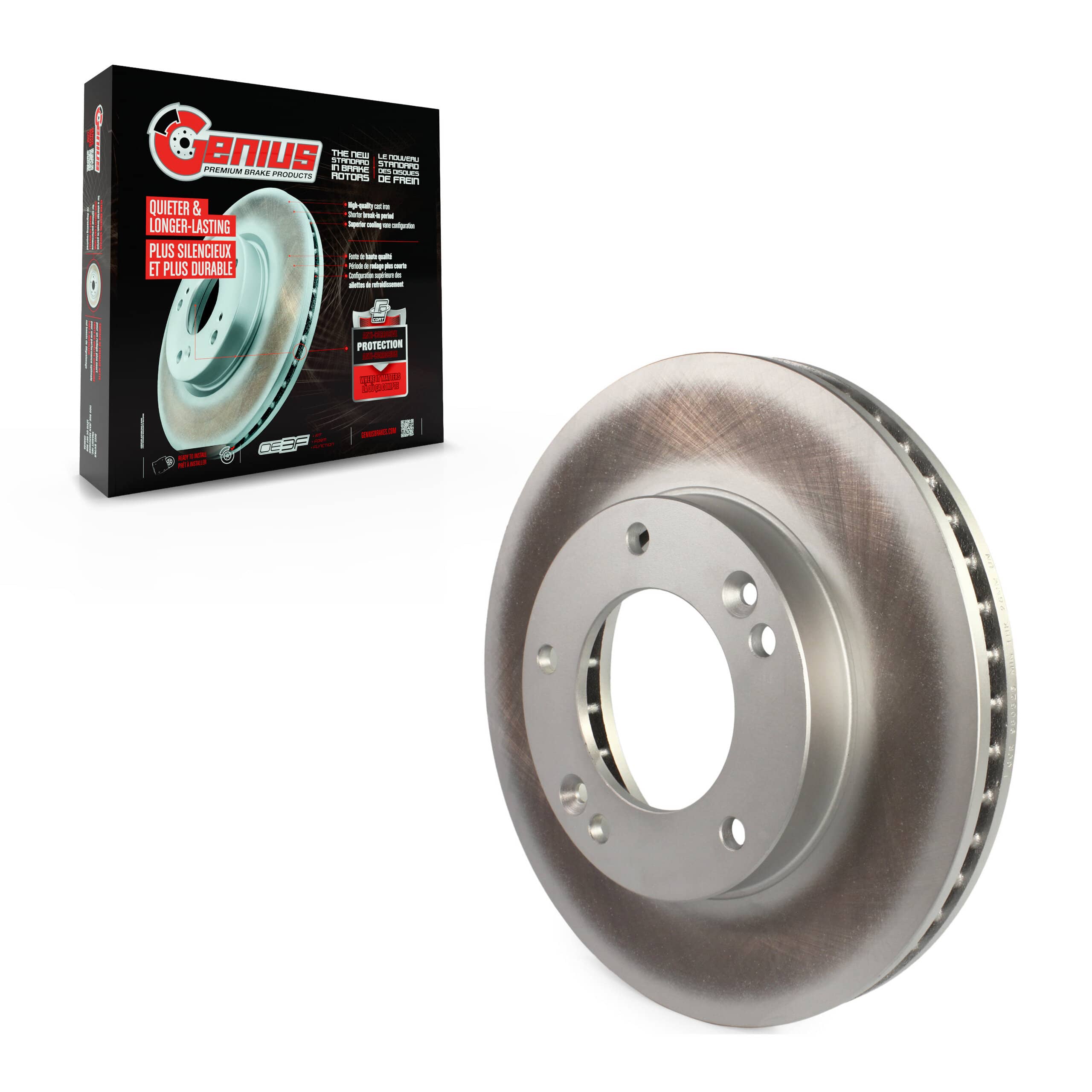 Genius - GCR-980325 - Front Disc Brake Rotor