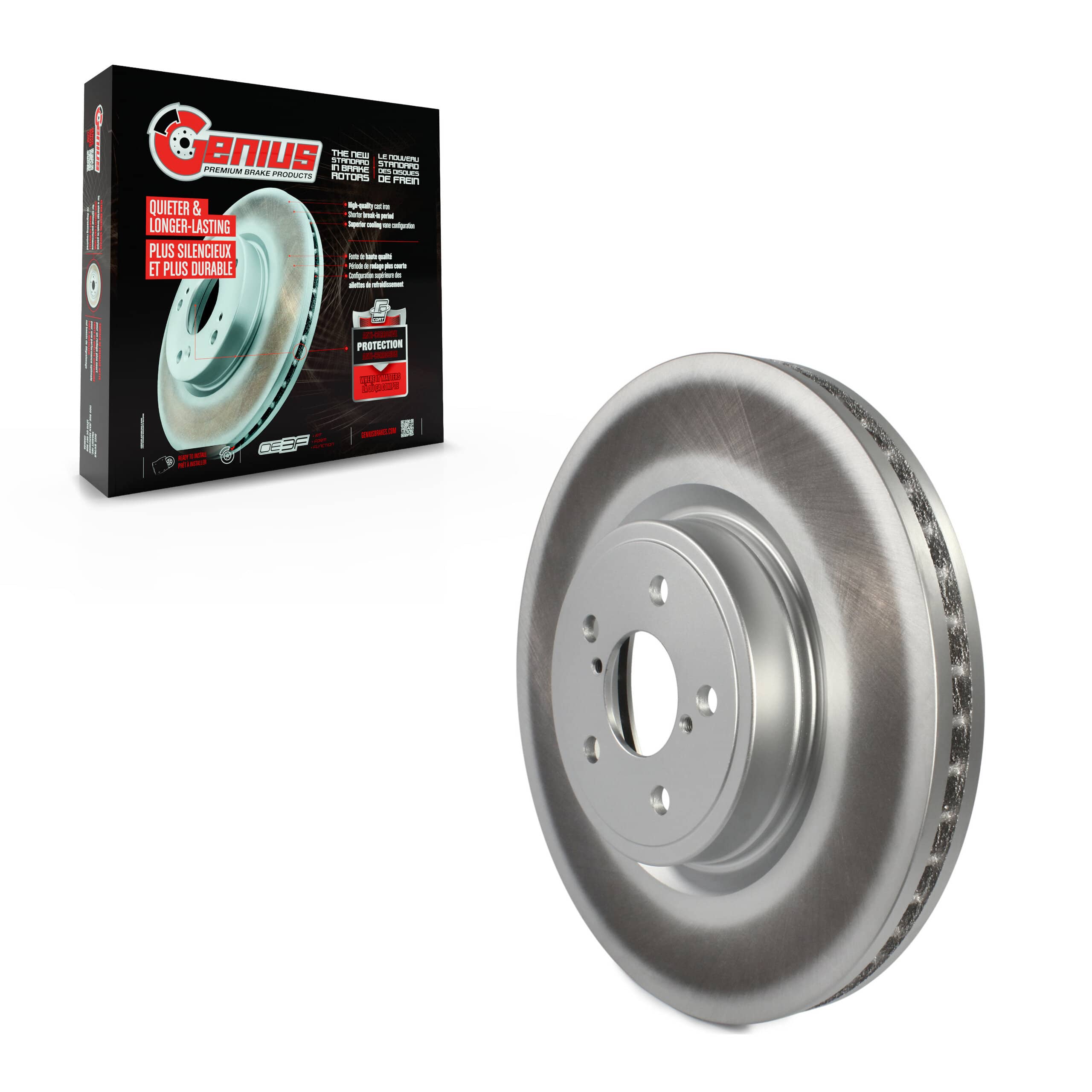 Genius - GCR-980361 - Front Disc Brake Rotor