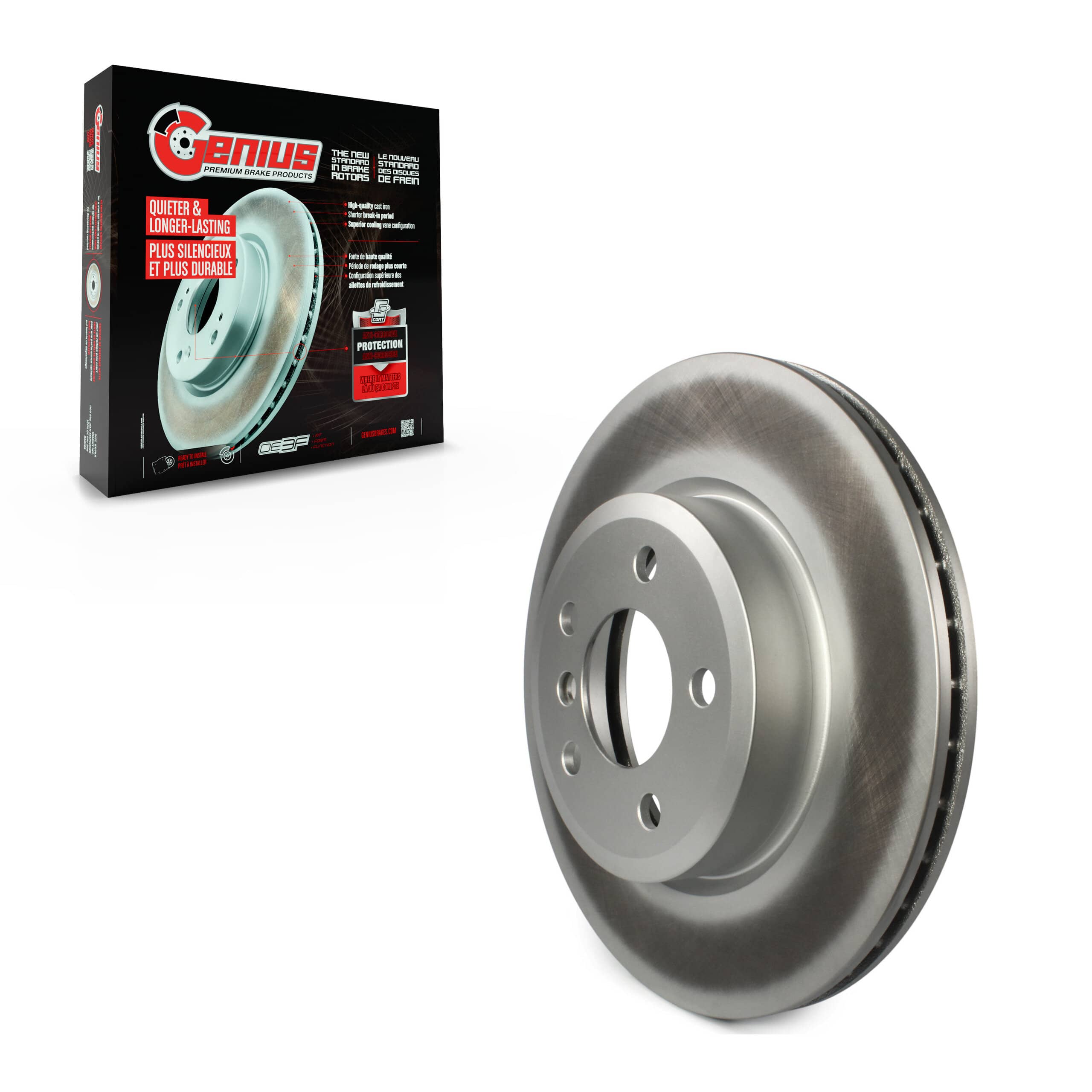 Genius - GCR-980397 - Front Disc Brake Rotor