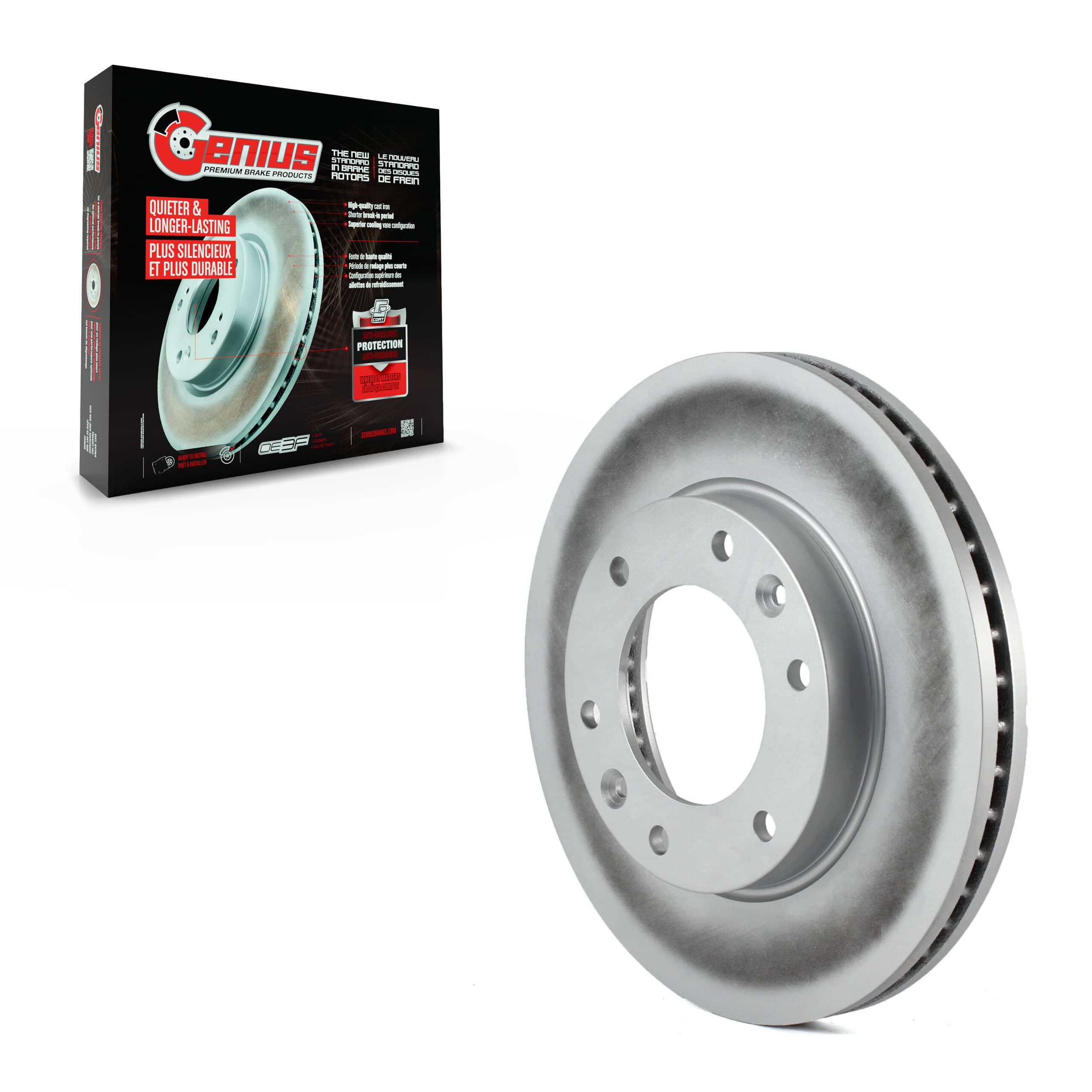 Genius - GCR-980464 - Front Disc Brake Rotor
