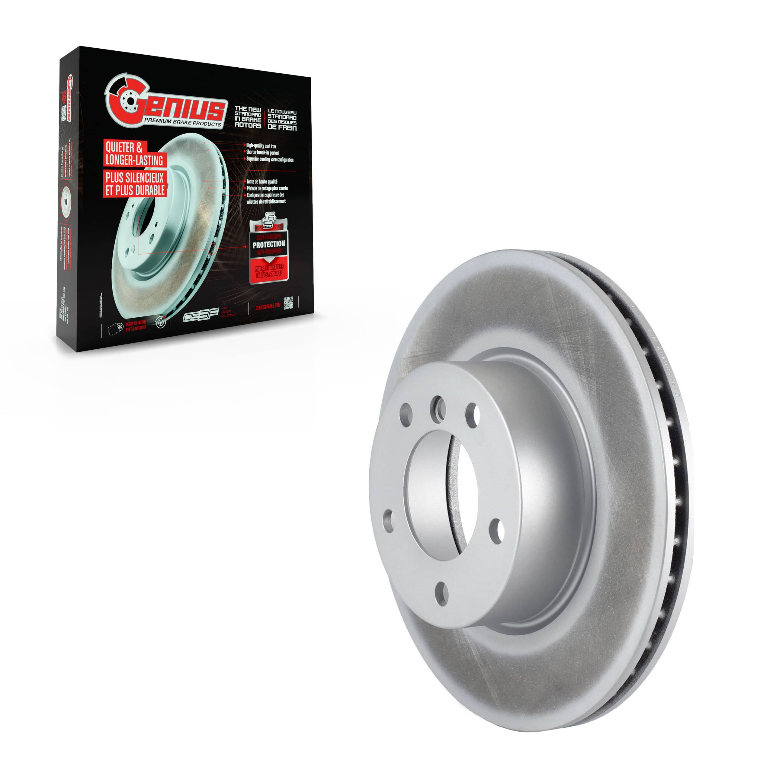 Genius - GCR-980482 - Front Disc Brake Rotor