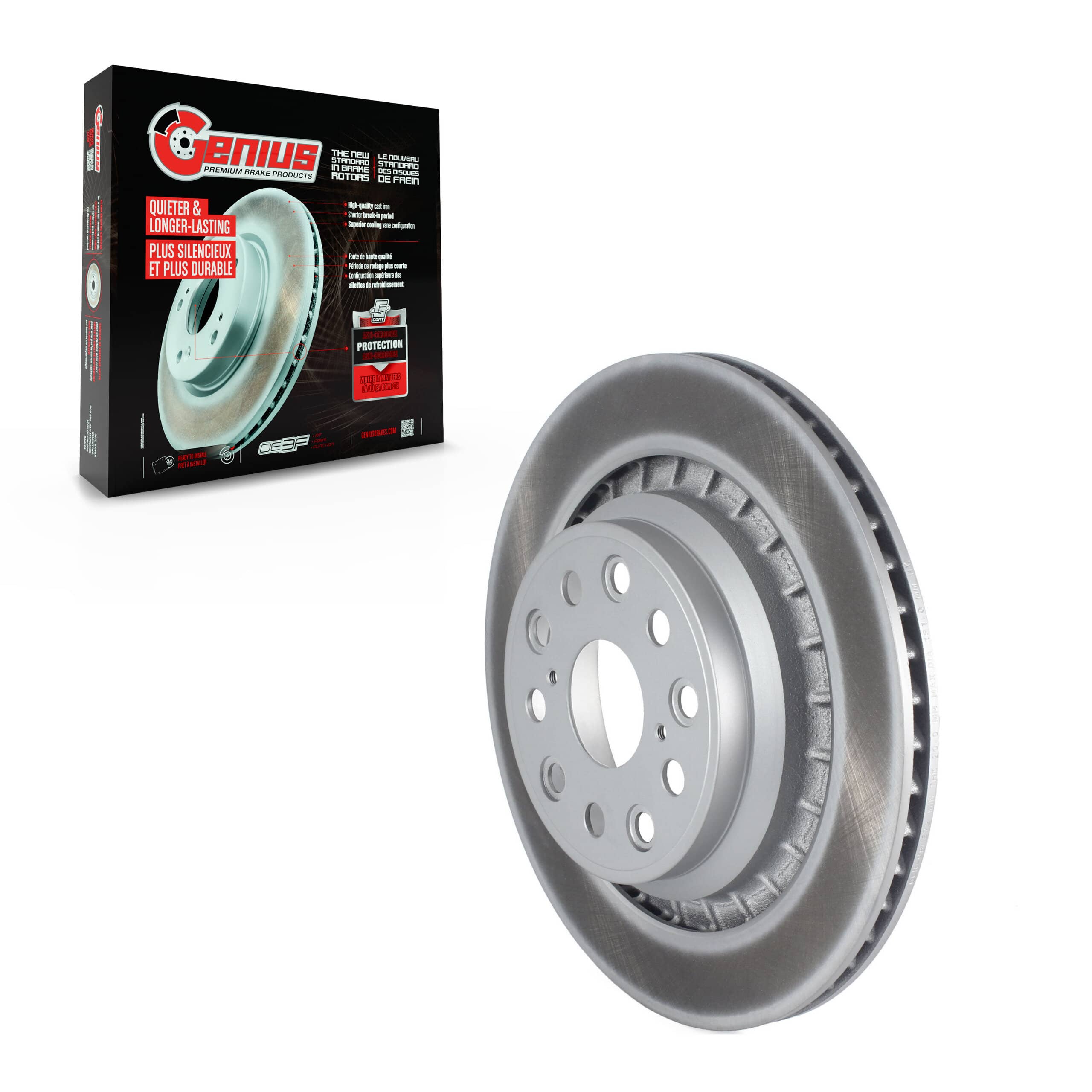 Genius - GCR-980572 - Rear Right Disc Brake Rotor