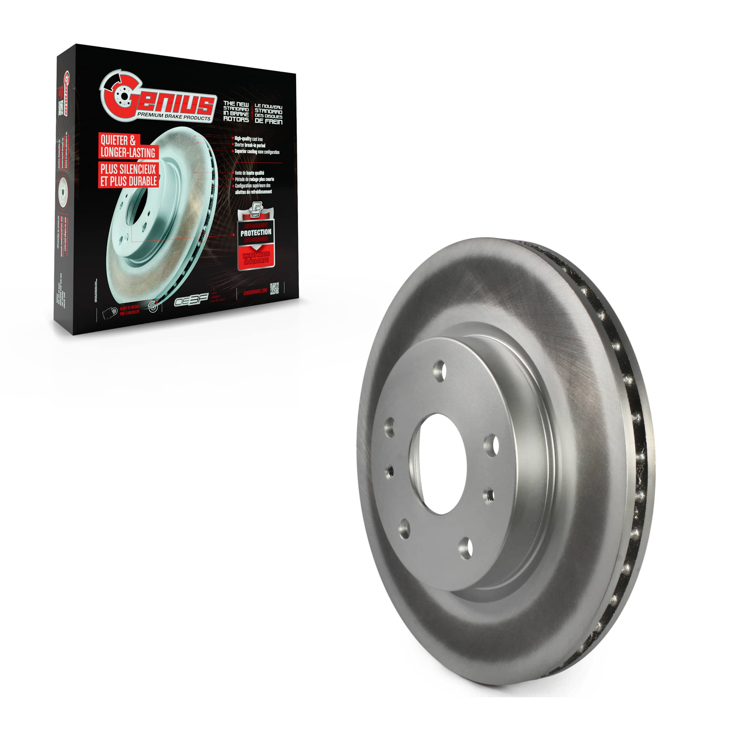 Genius - GCR-980611 - Front Disc Brake Rotor