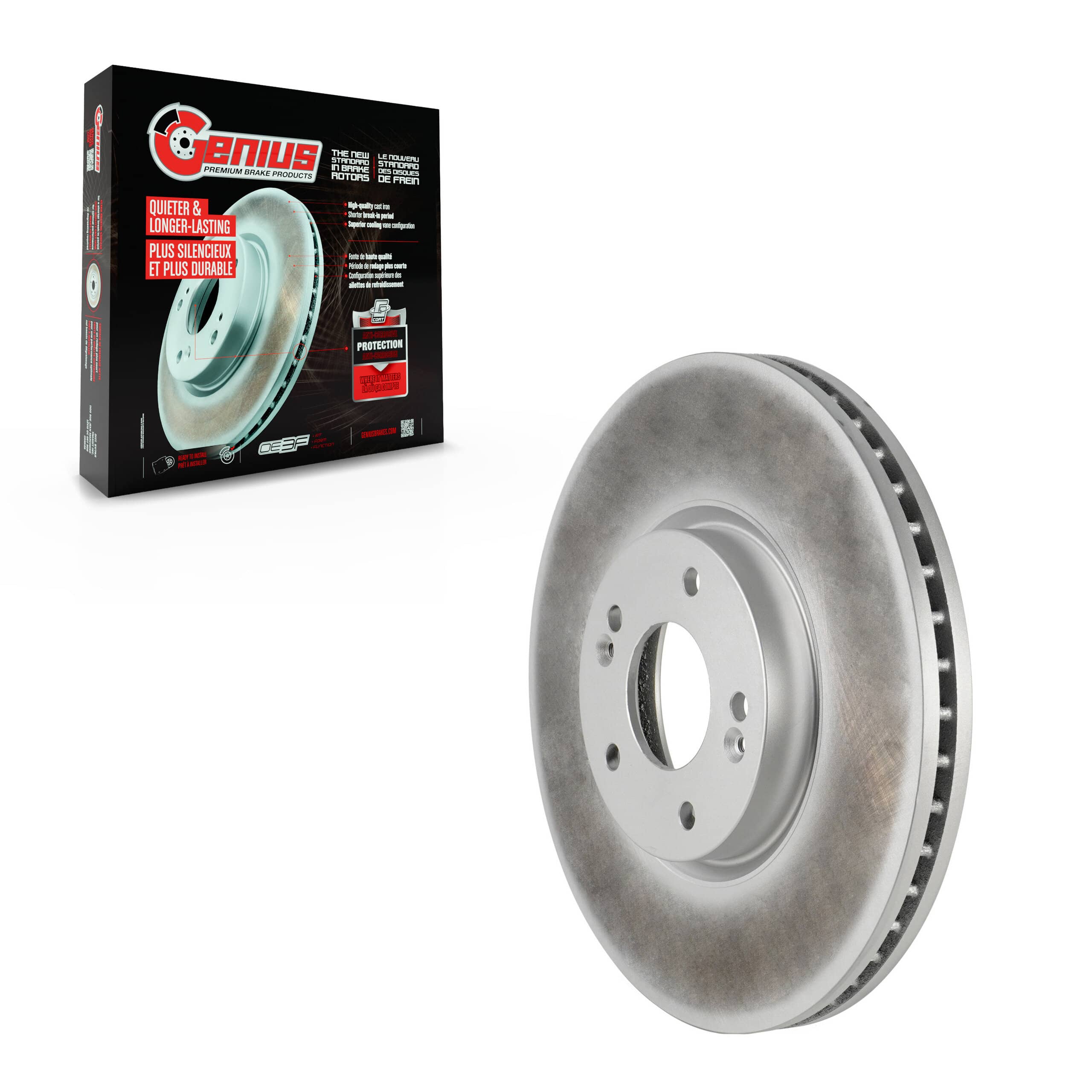 Genius - GCR-980635 - Front Disc Brake Rotor