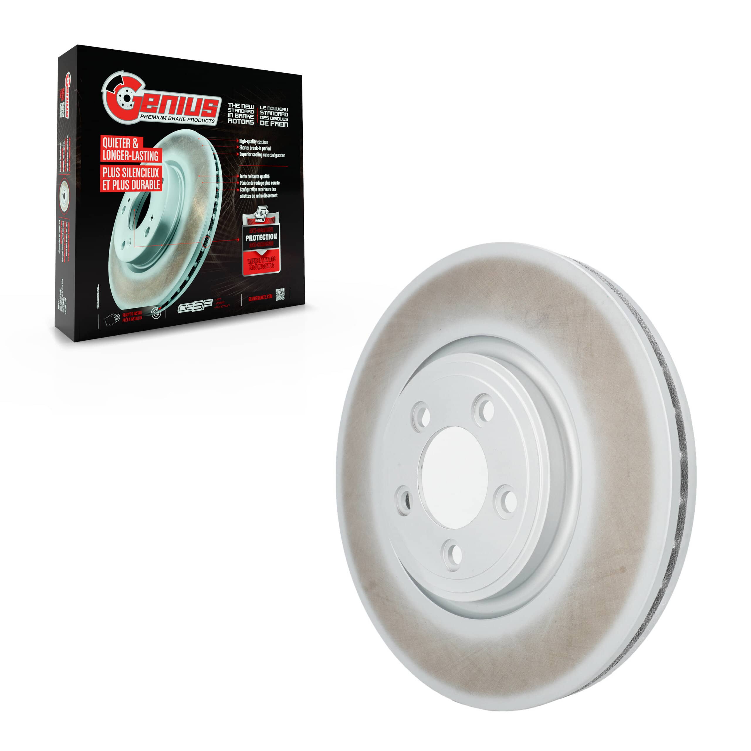 Genius - GCR-980645 - Front Disc Brake Rotor