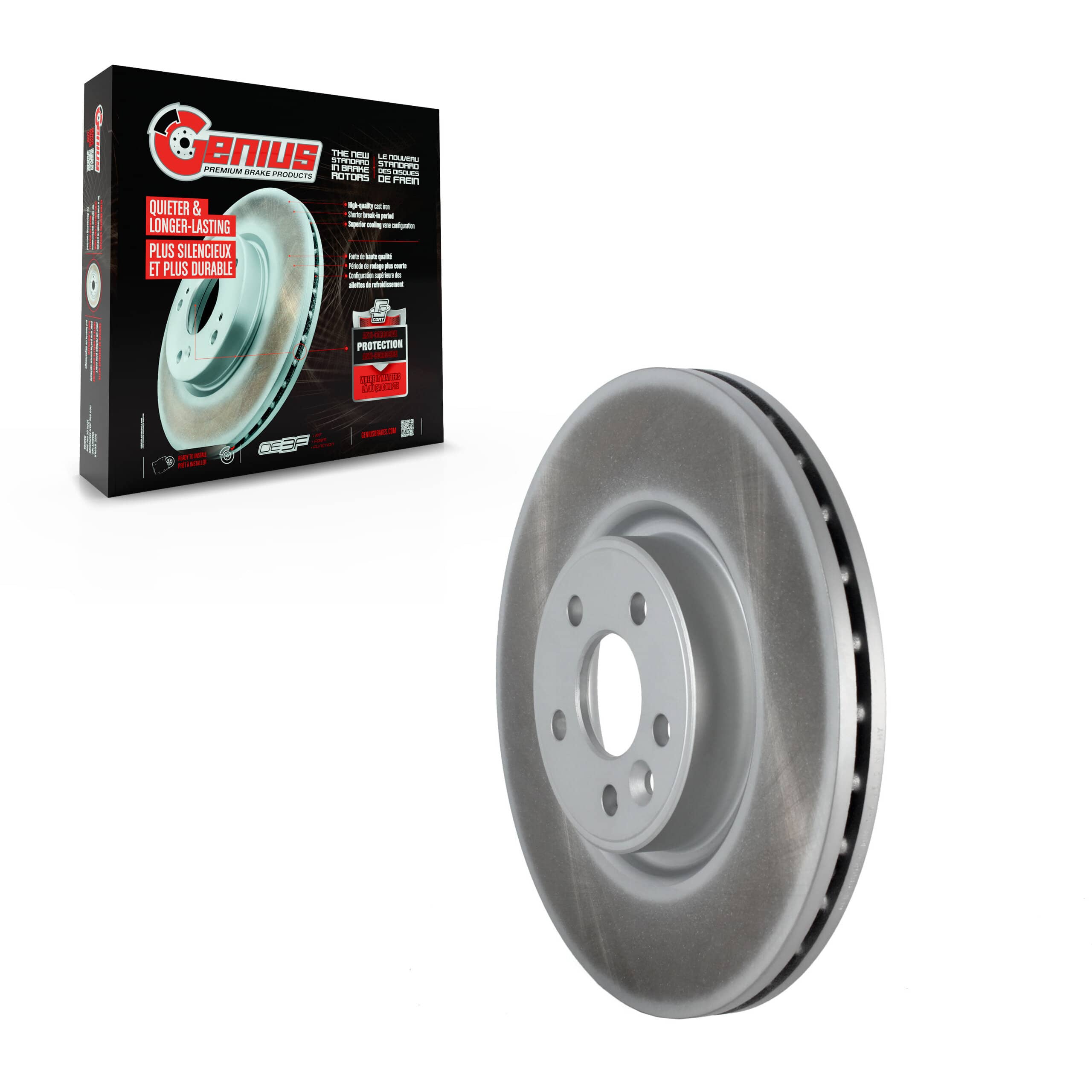 Genius - GCR-980659 - Front Disc Brake Rotor