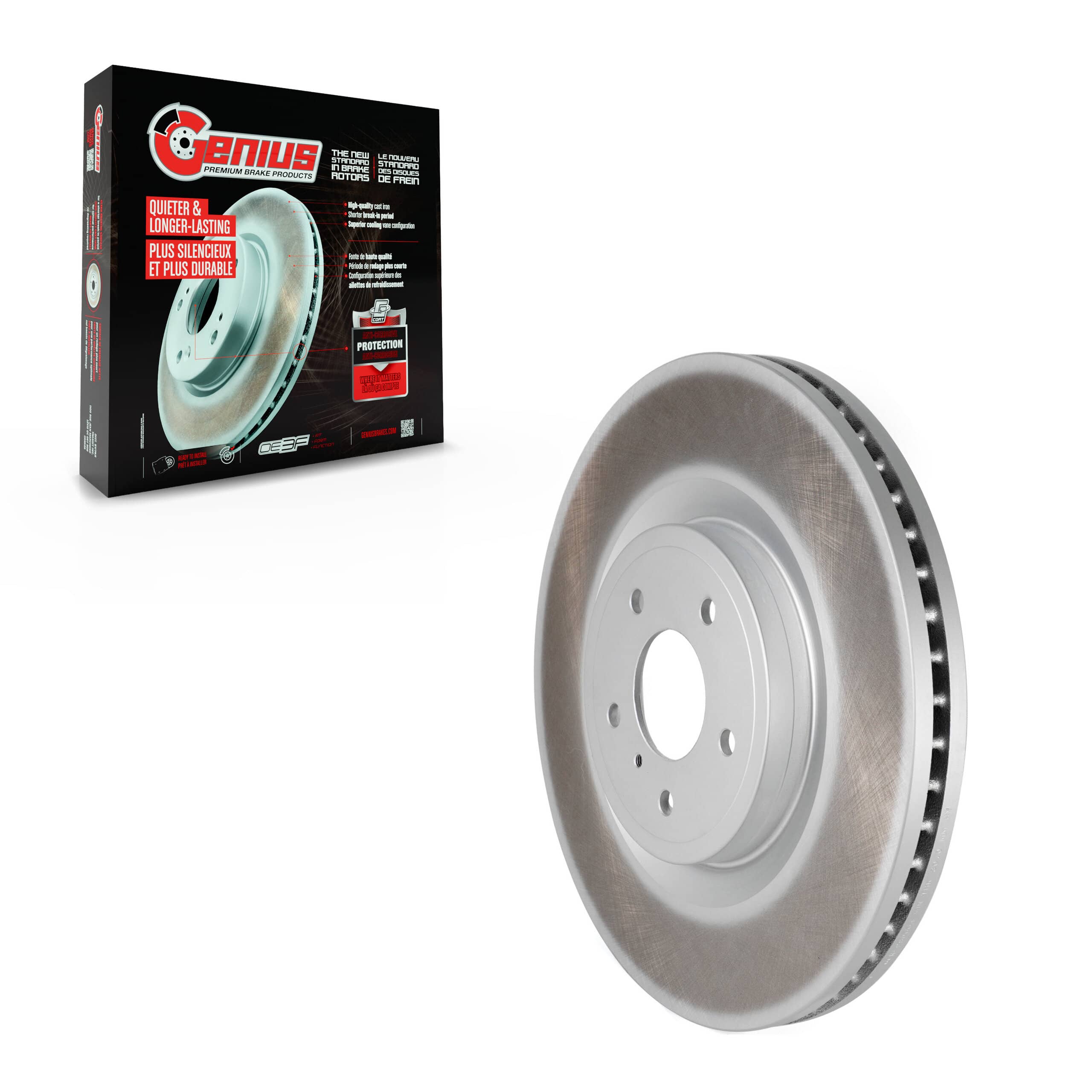 Genius - GCR-980664 - Front Disc Brake Rotor