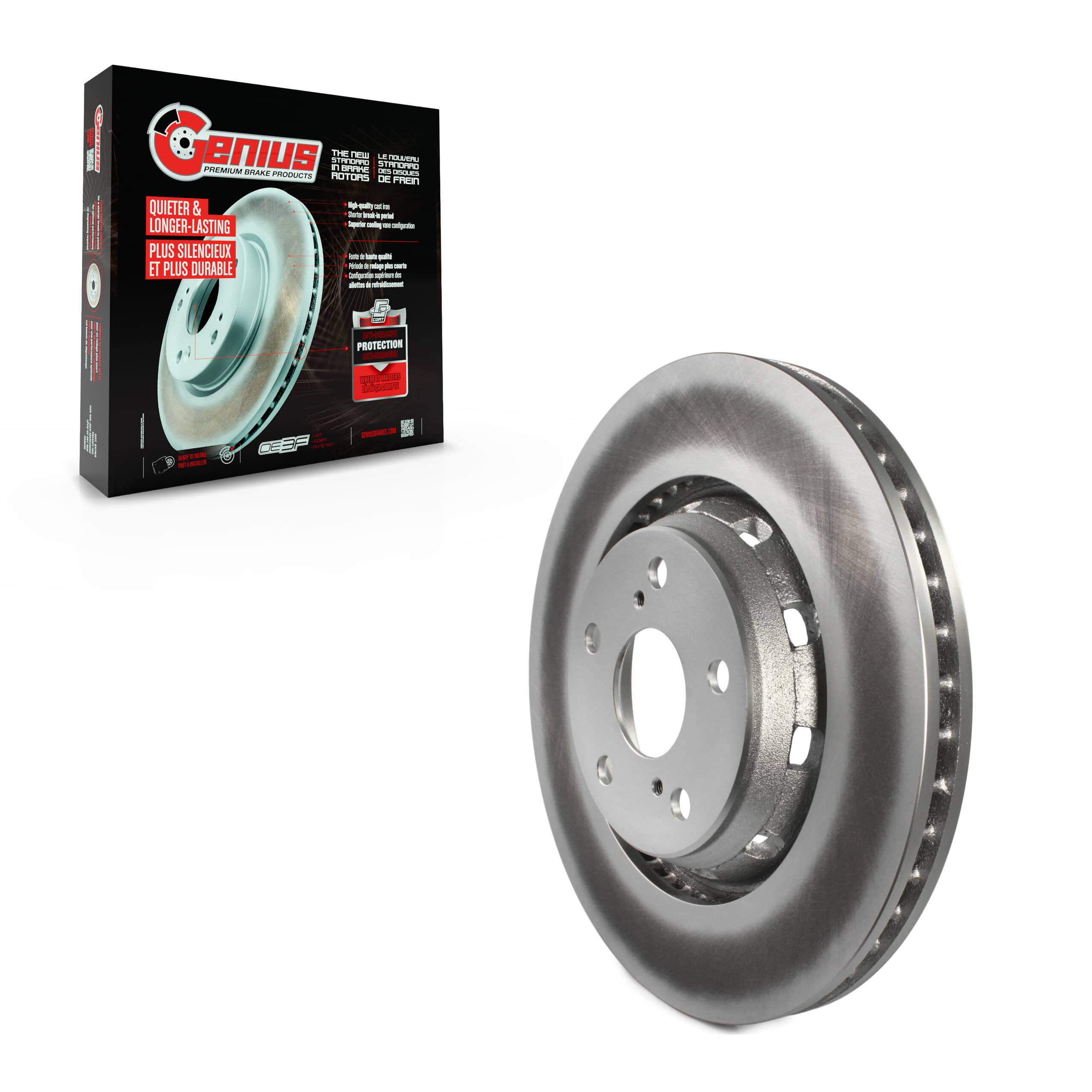Genius - GCR-980728 - Front Disc Brake Rotor