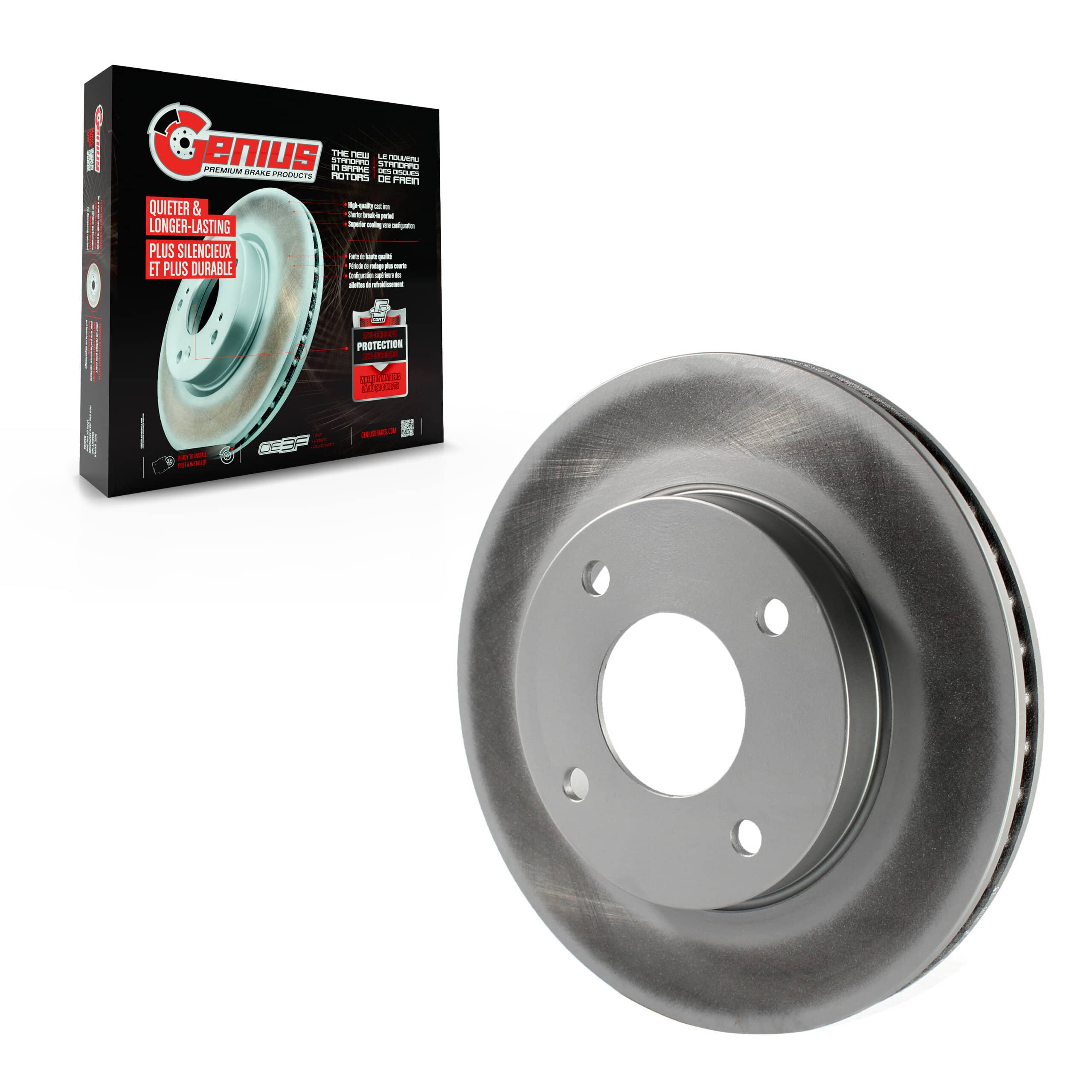 Genius - GCR-980764 - Front Disc Brake Rotor
