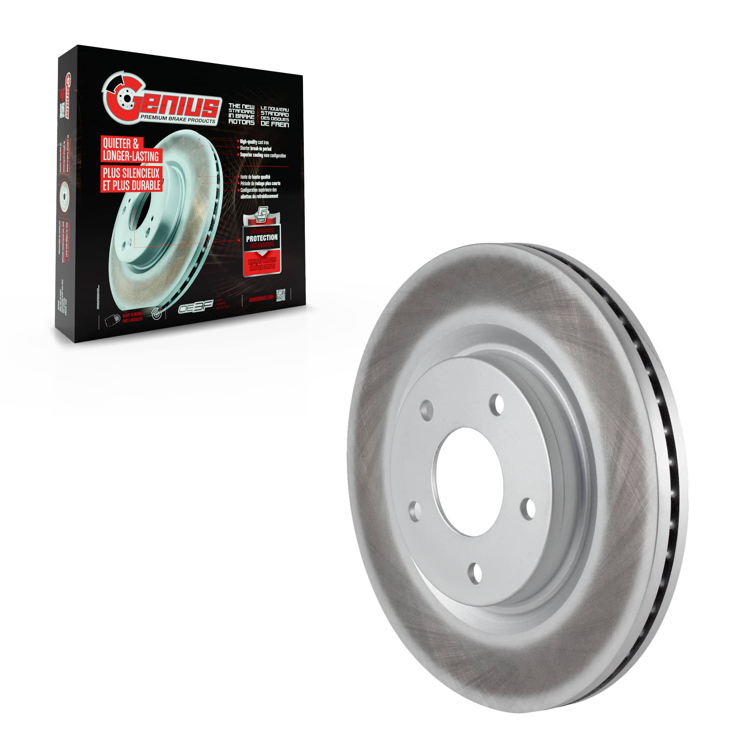 Genius - GCR-980864 - Front Disc Brake Rotor