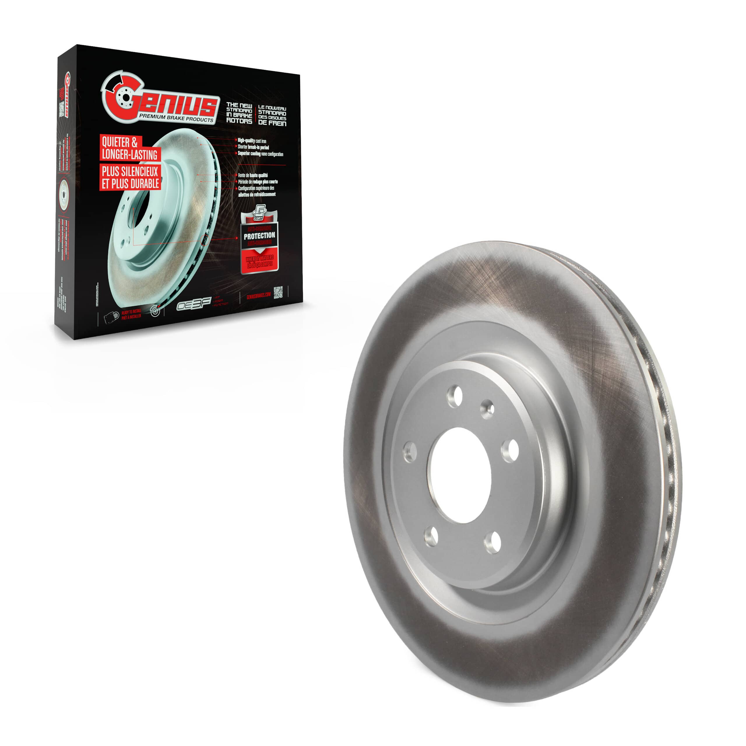 Genius - GCR-980881 - Rear Disc Brake Rotor