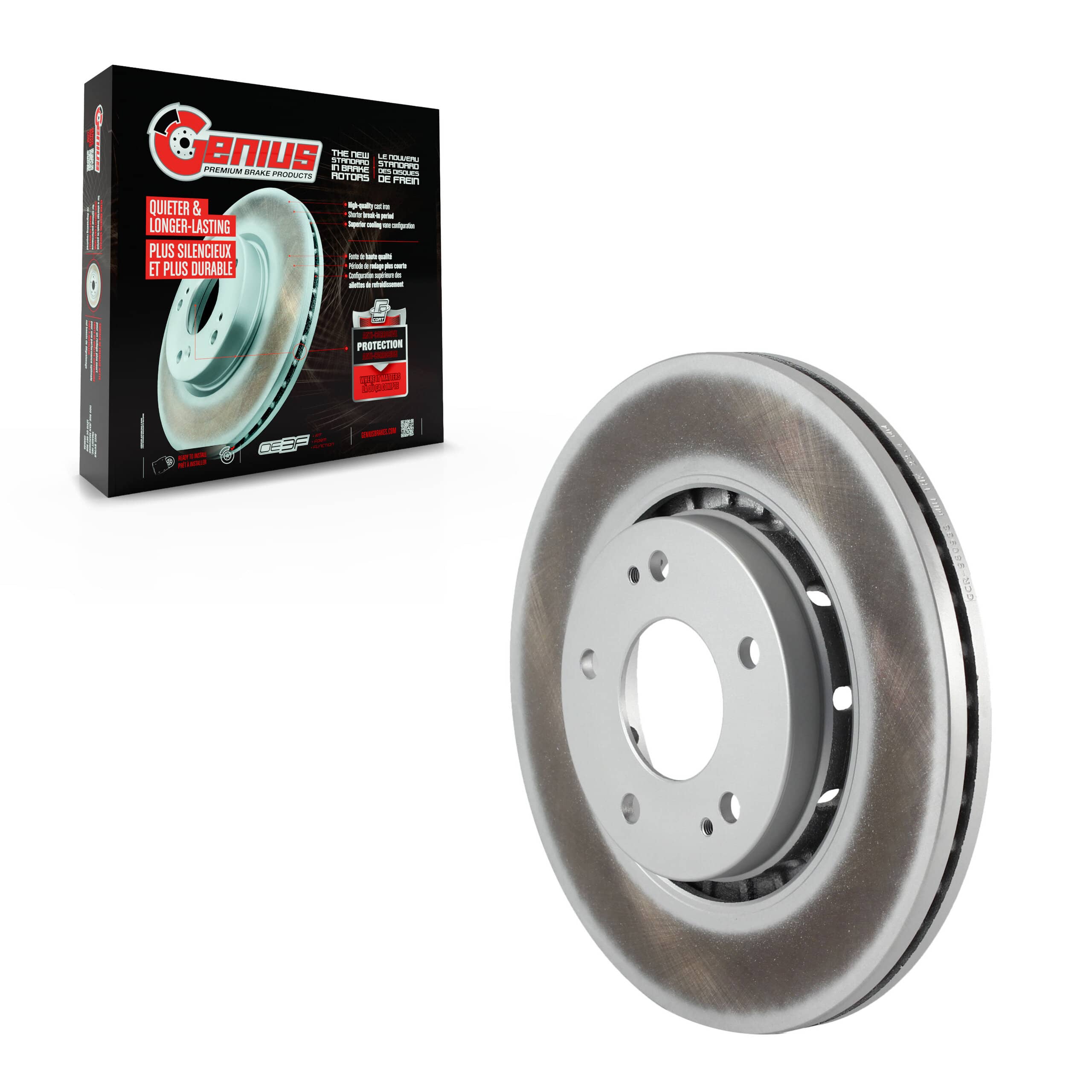 Genius - GCR-980933 - Front Disc Brake Rotor