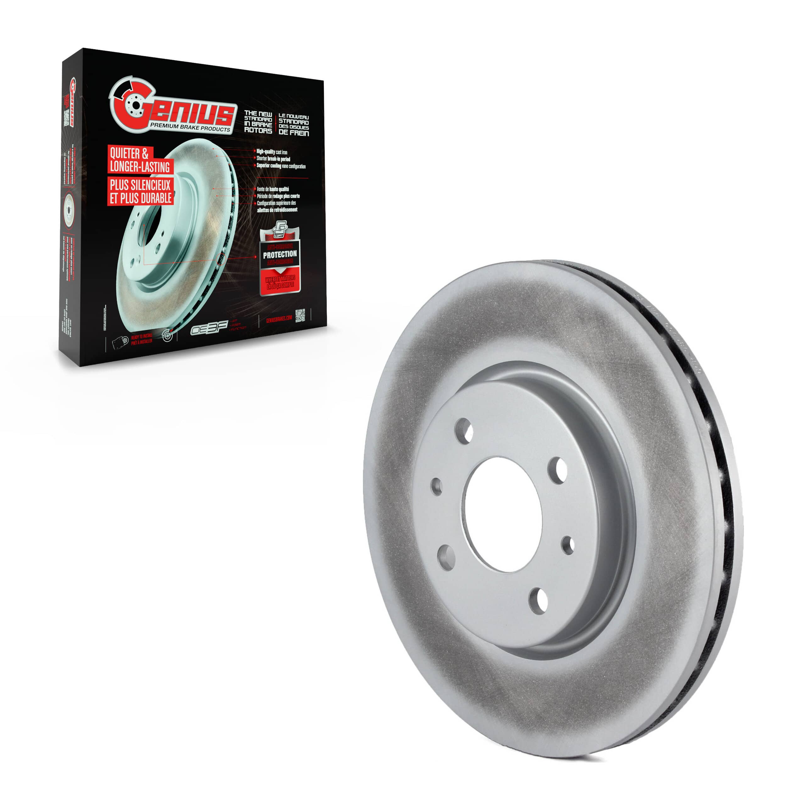 Genius - GCR-980950 - Front Disc Brake Rotor