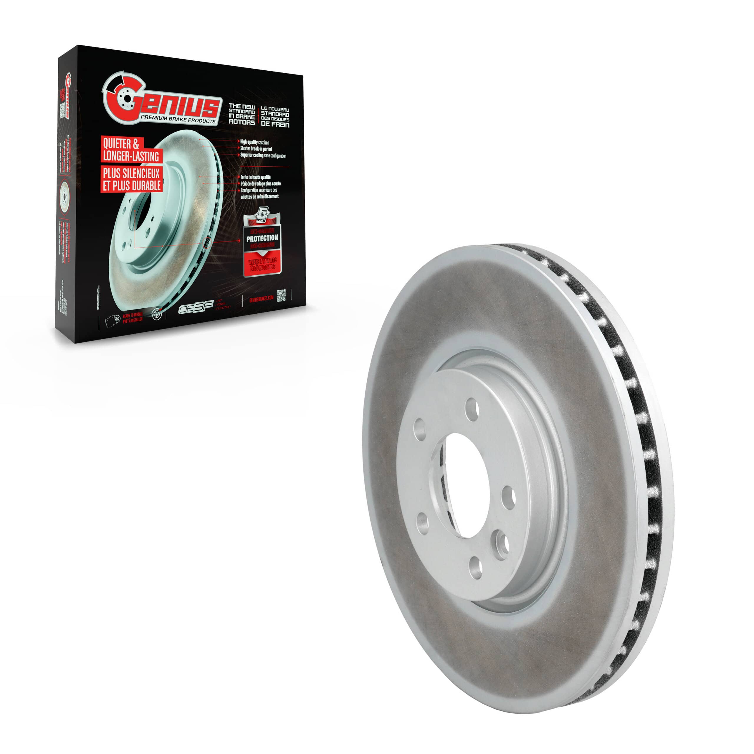 Genius - GCR-980953 - Front Disc Brake Rotor