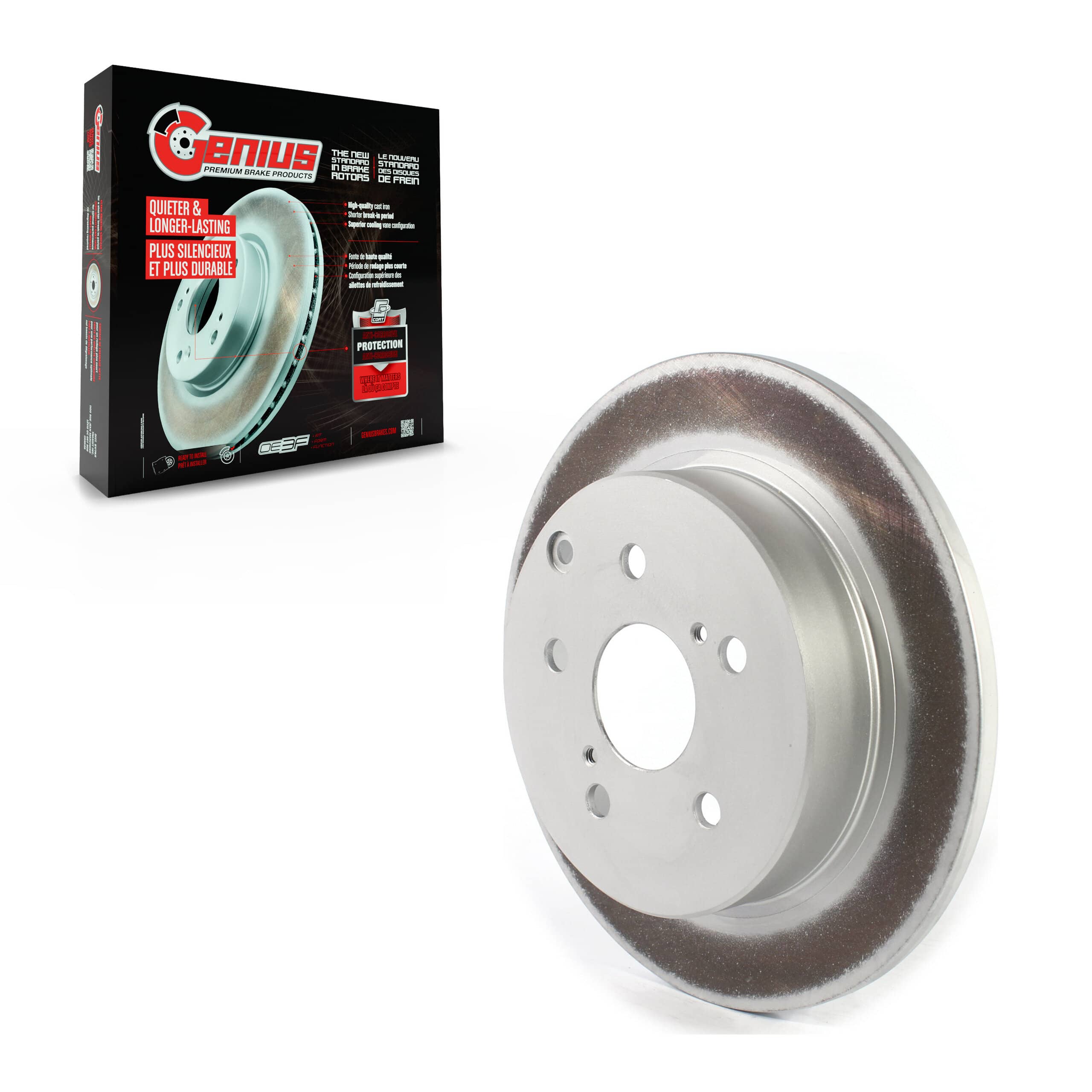 Genius - GCR-980955 - Rear Disc Brake Rotor