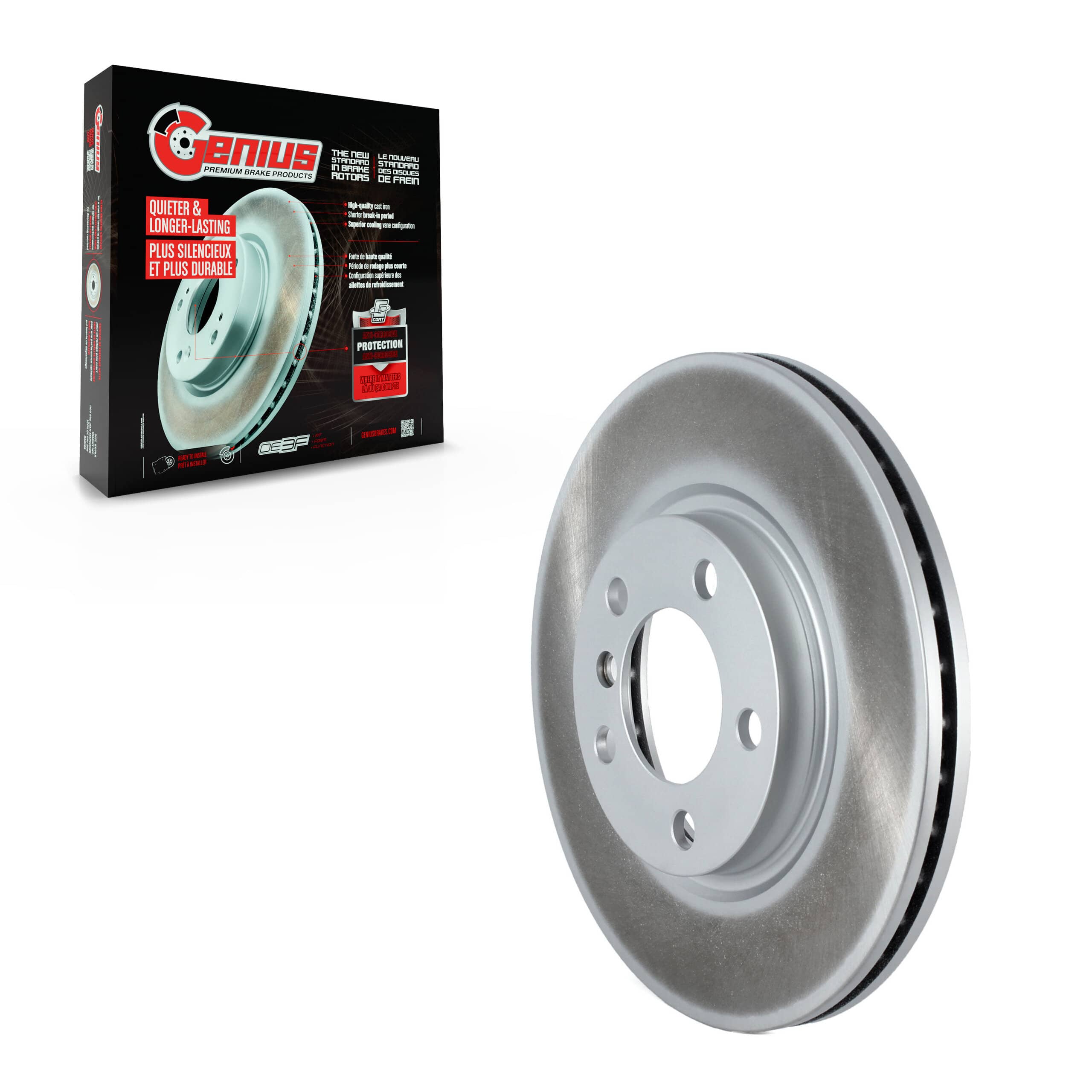 Genius - GCR-980967 - Front Disc Brake Rotor