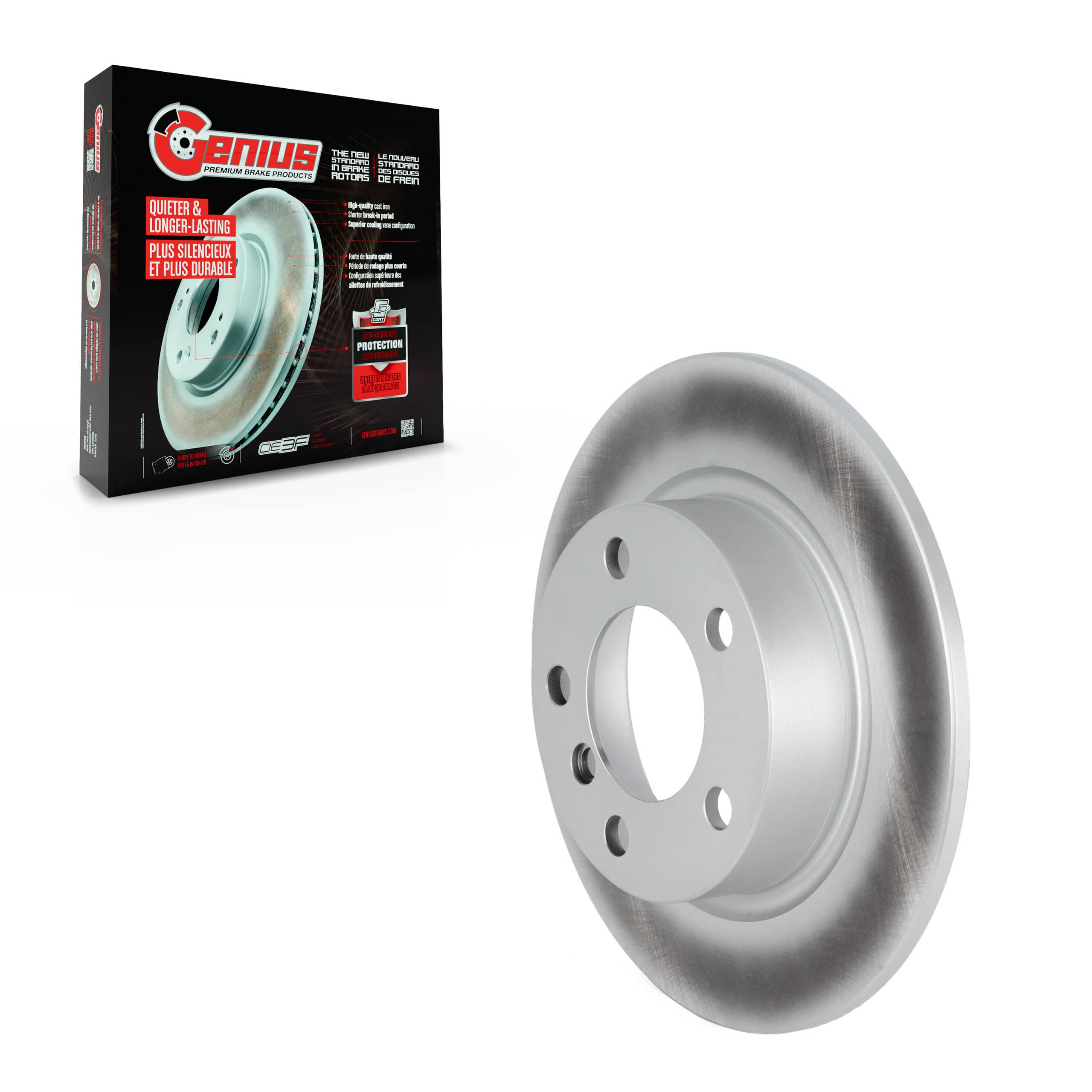 Genius - GCR-980969 - Rear Disc Brake Rotor
