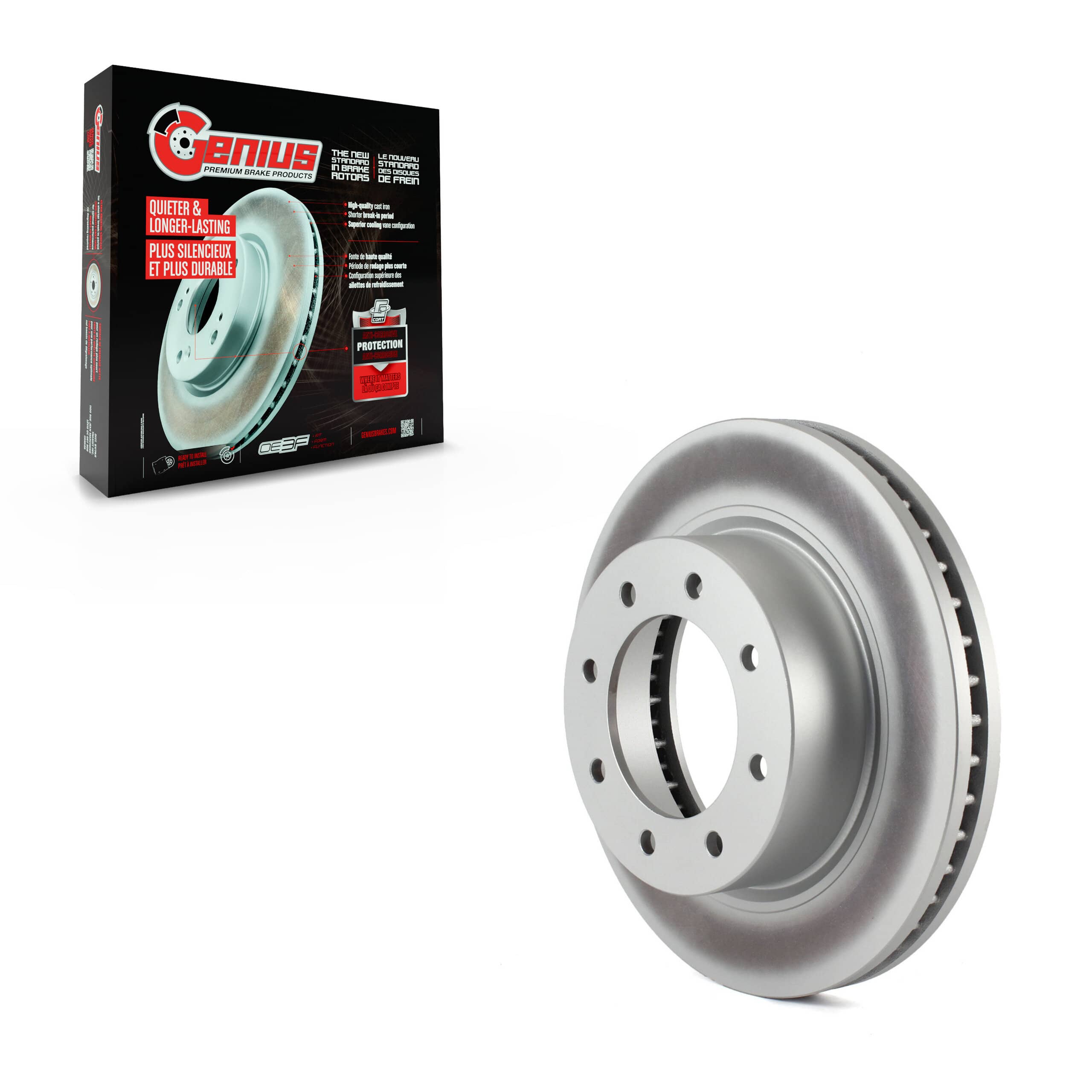 Genius - GCR-980975 - Front Disc Brake Rotor