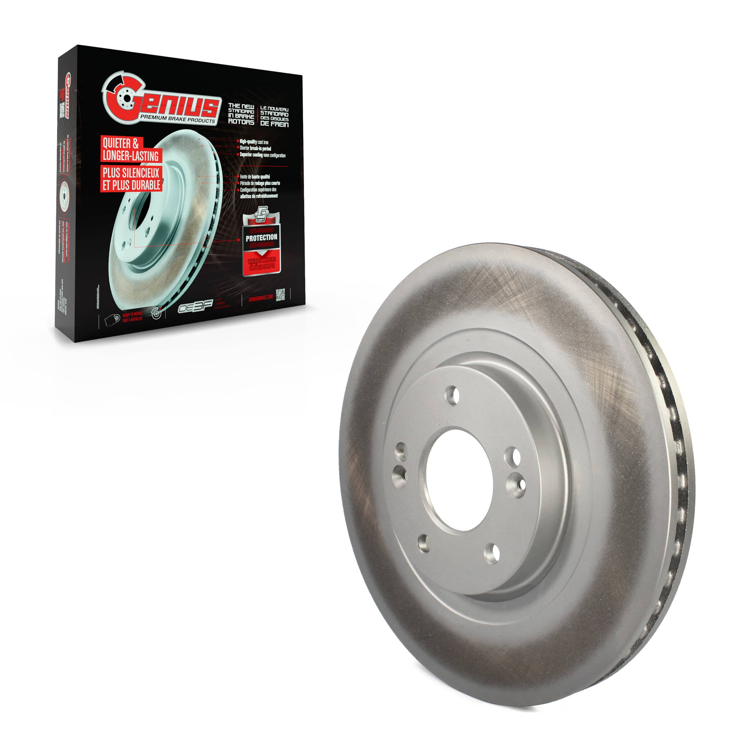 Genius - GCR-981010 - Front Disc Brake Rotor