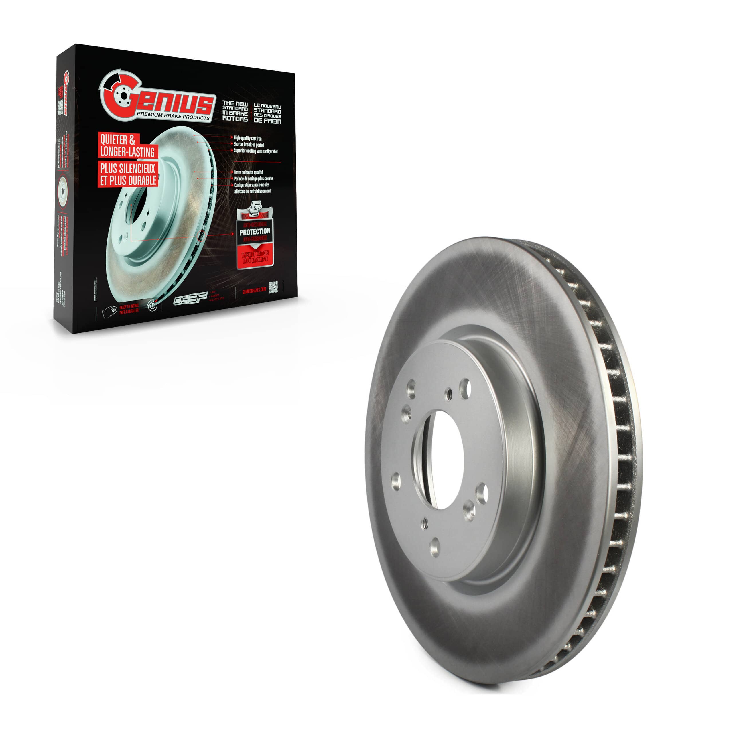 Genius - GCR-981022 - Front Disc Brake Rotor