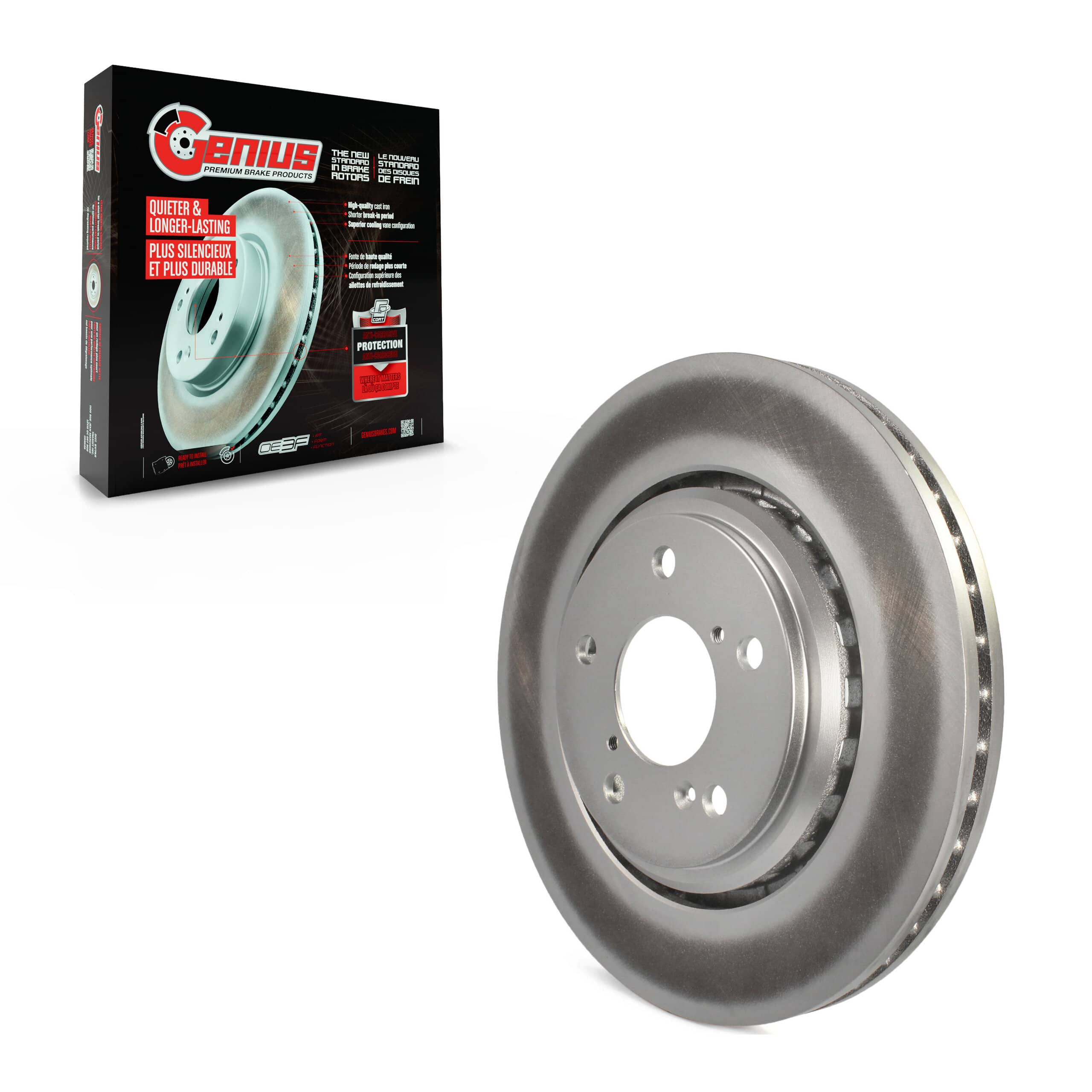 Genius - GCR-981053 - Front Disc Brake Rotor