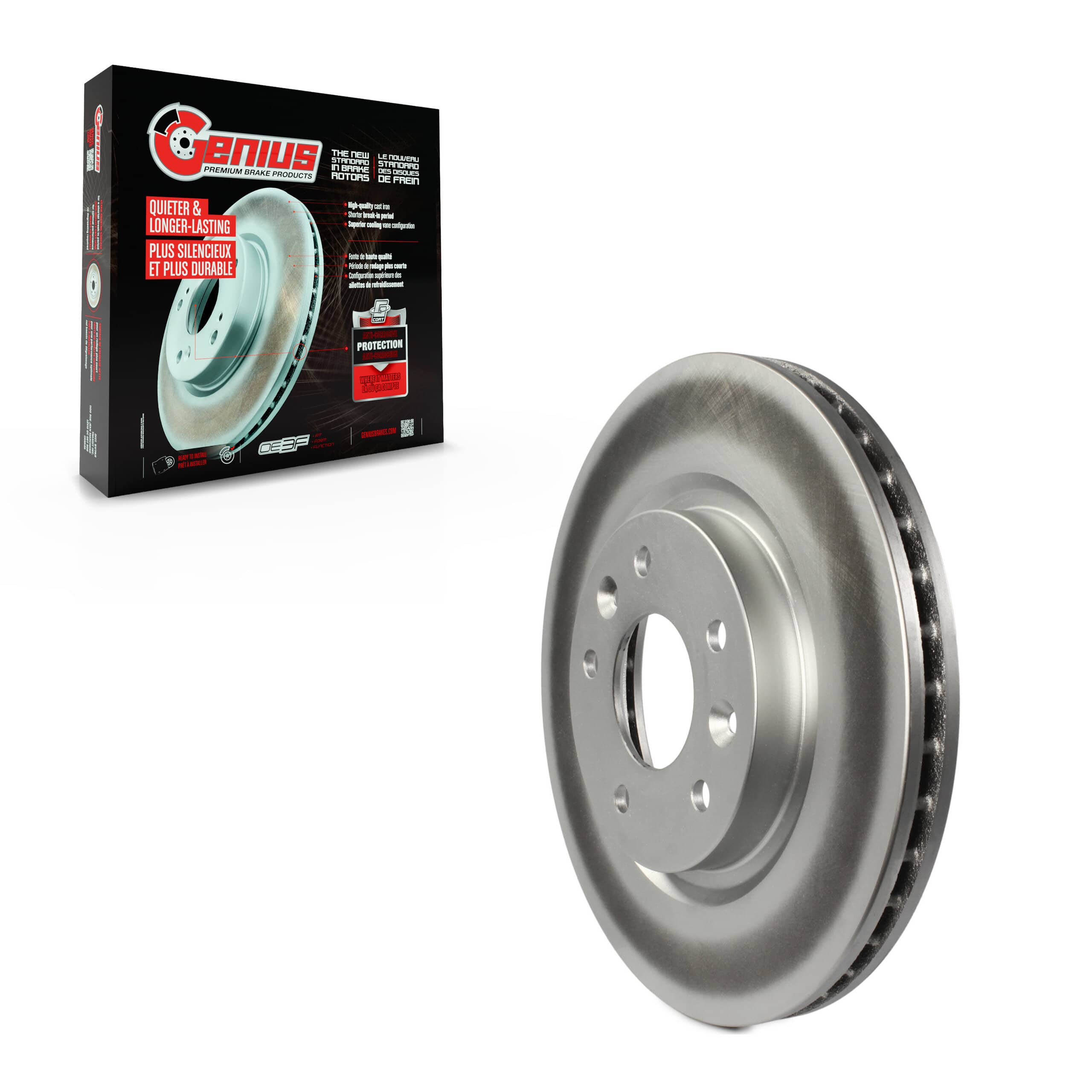 Genius - GCR-981773 - Front Disc Brake Rotor