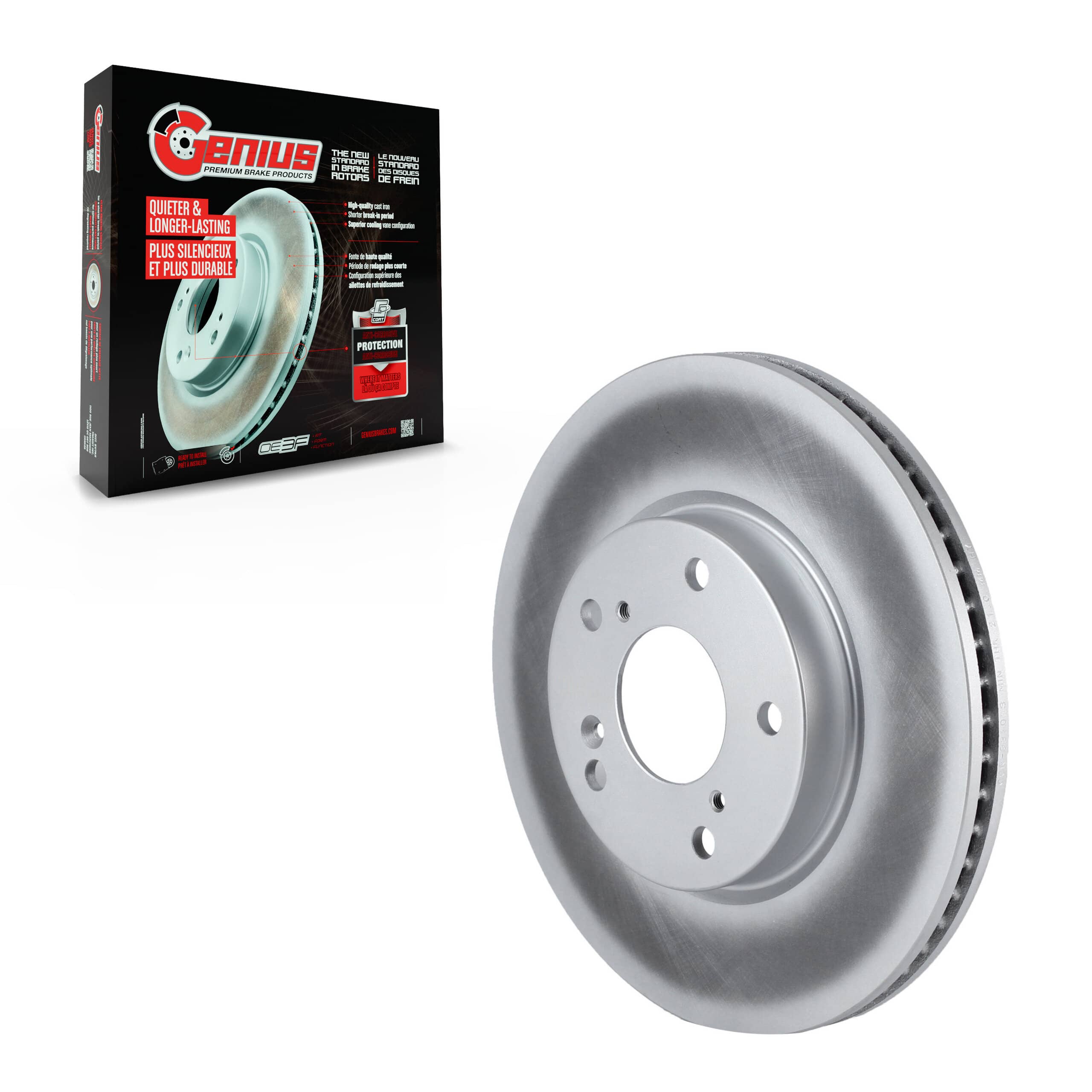 Genius - GCR-982053 - Front Disc Brake Rotor