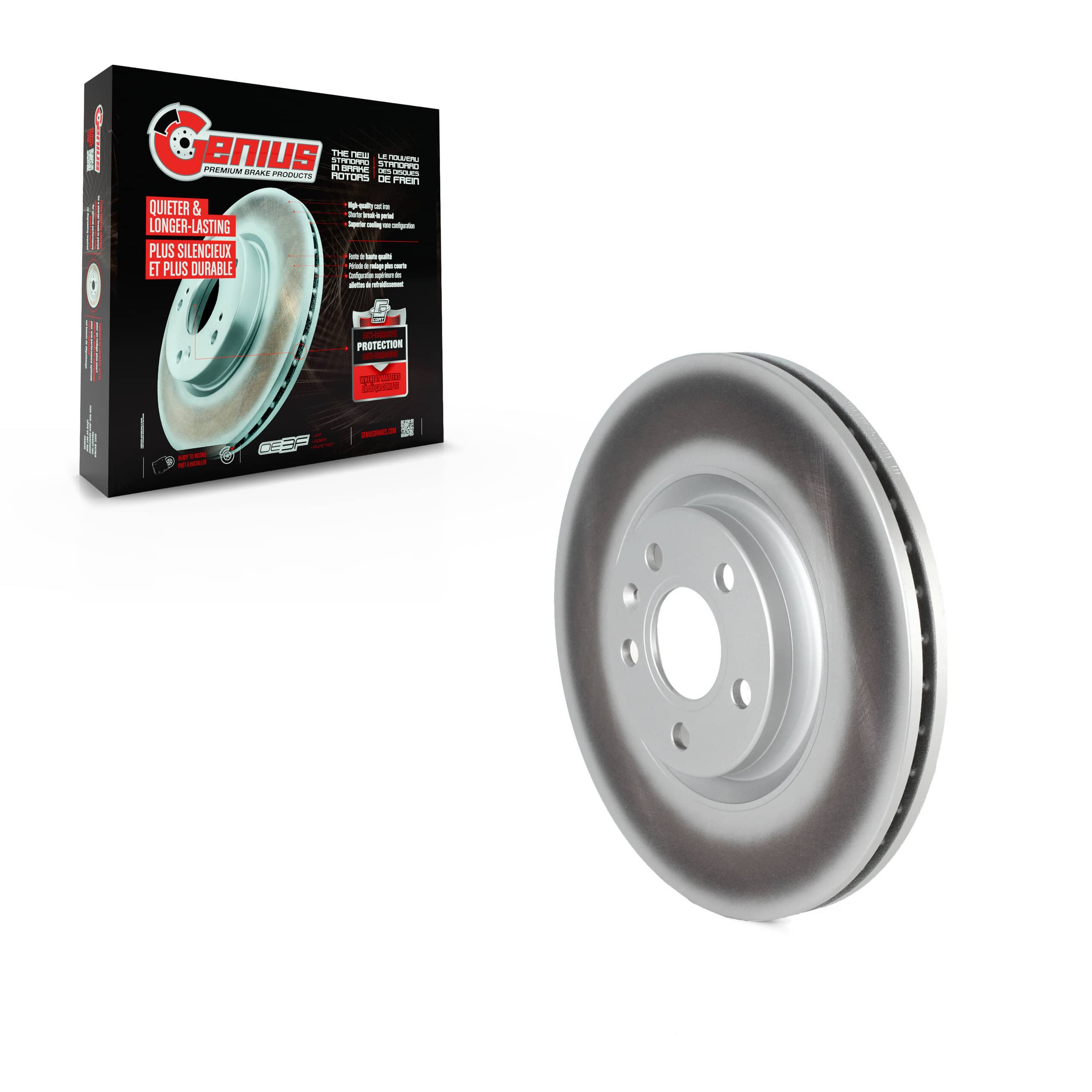 Genius - GCR-982272 - Front Disc Brake Rotor