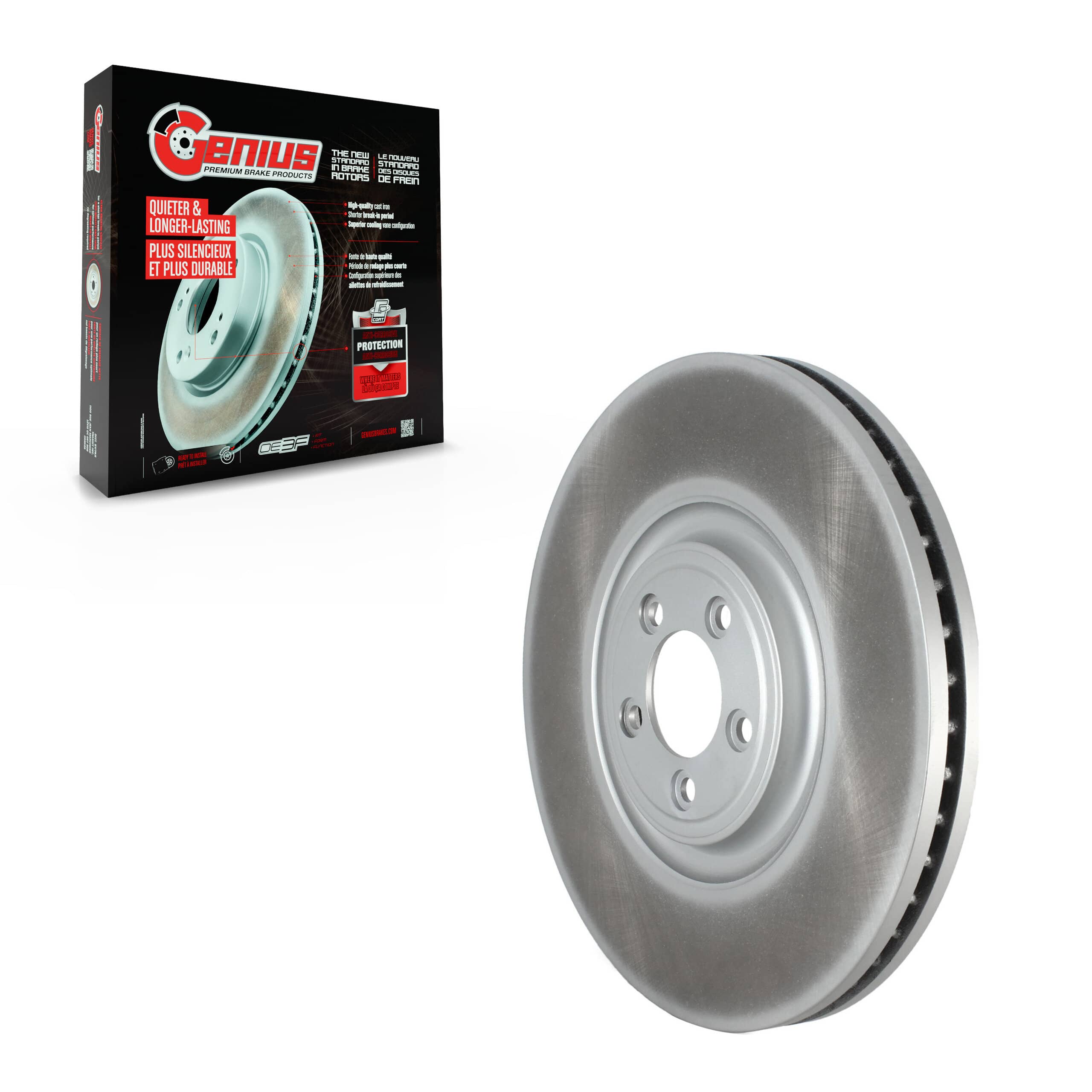 Genius - GCR-982337 - Front Disc Brake Rotor