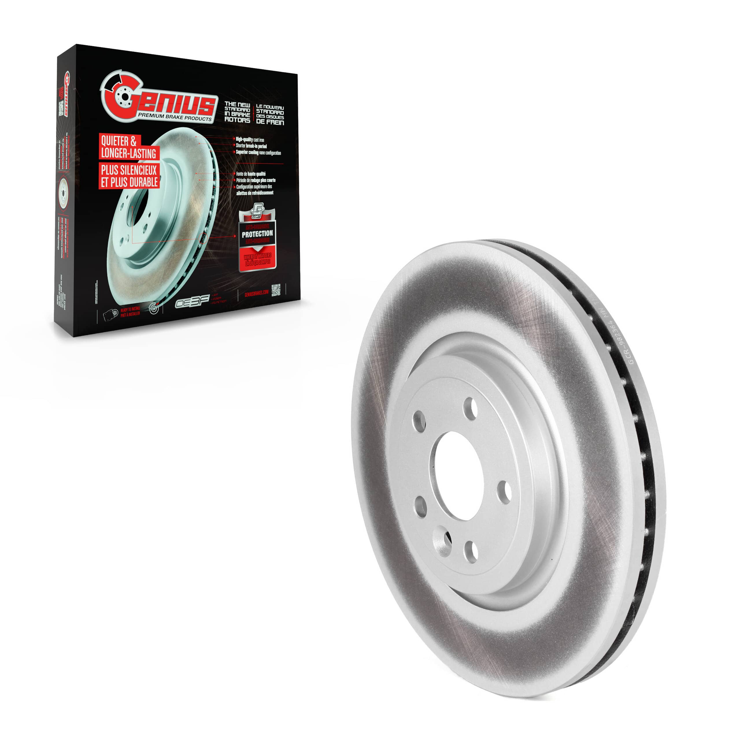 Genius - GCR-982364 - Front Disc Brake Rotor