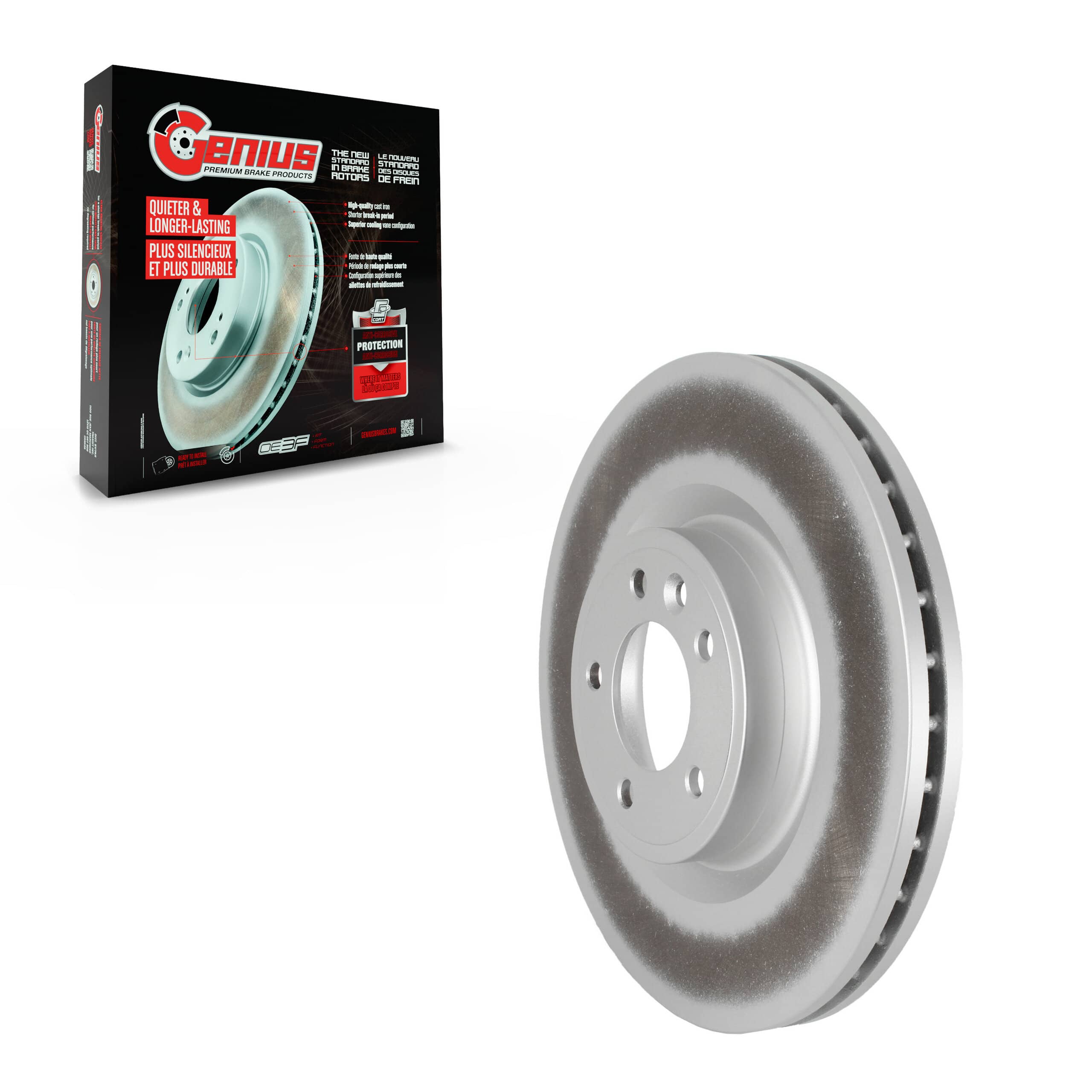 Genius - GCR-982386 - Front Disc Brake Rotor