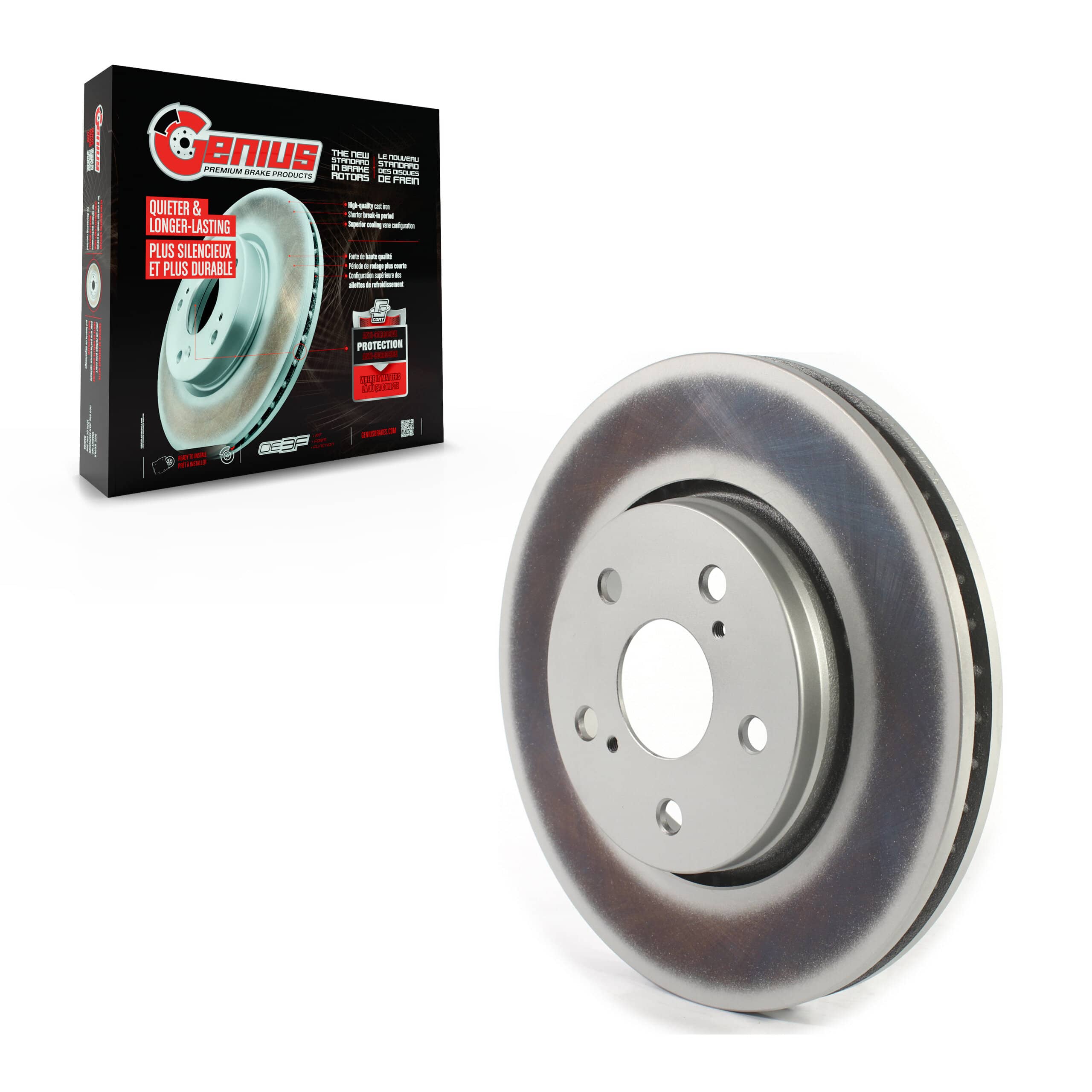 Genius - GCR-982495 - Front Disc Brake Rotor