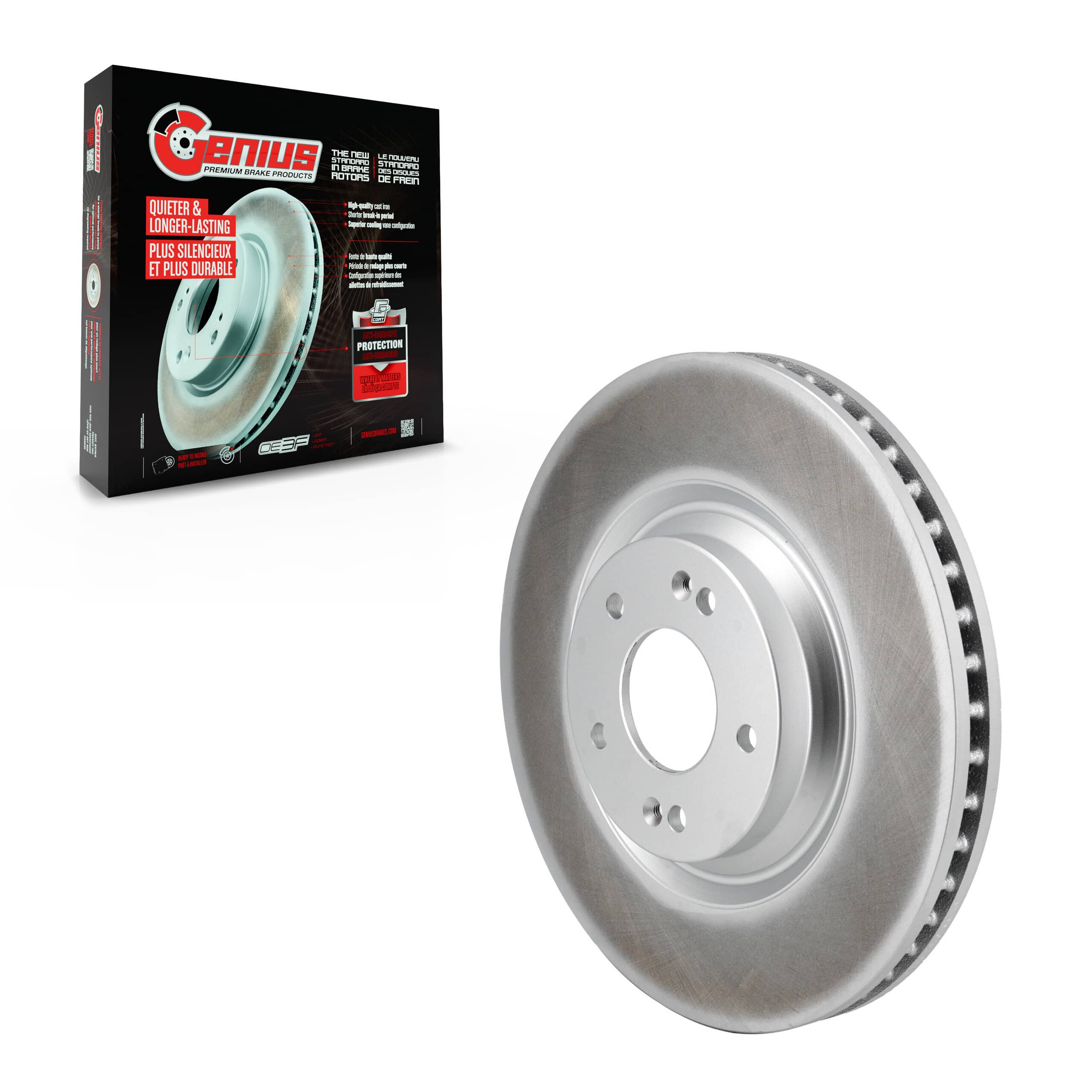 Genius - GCR-982565 - Front Disc Brake Rotor